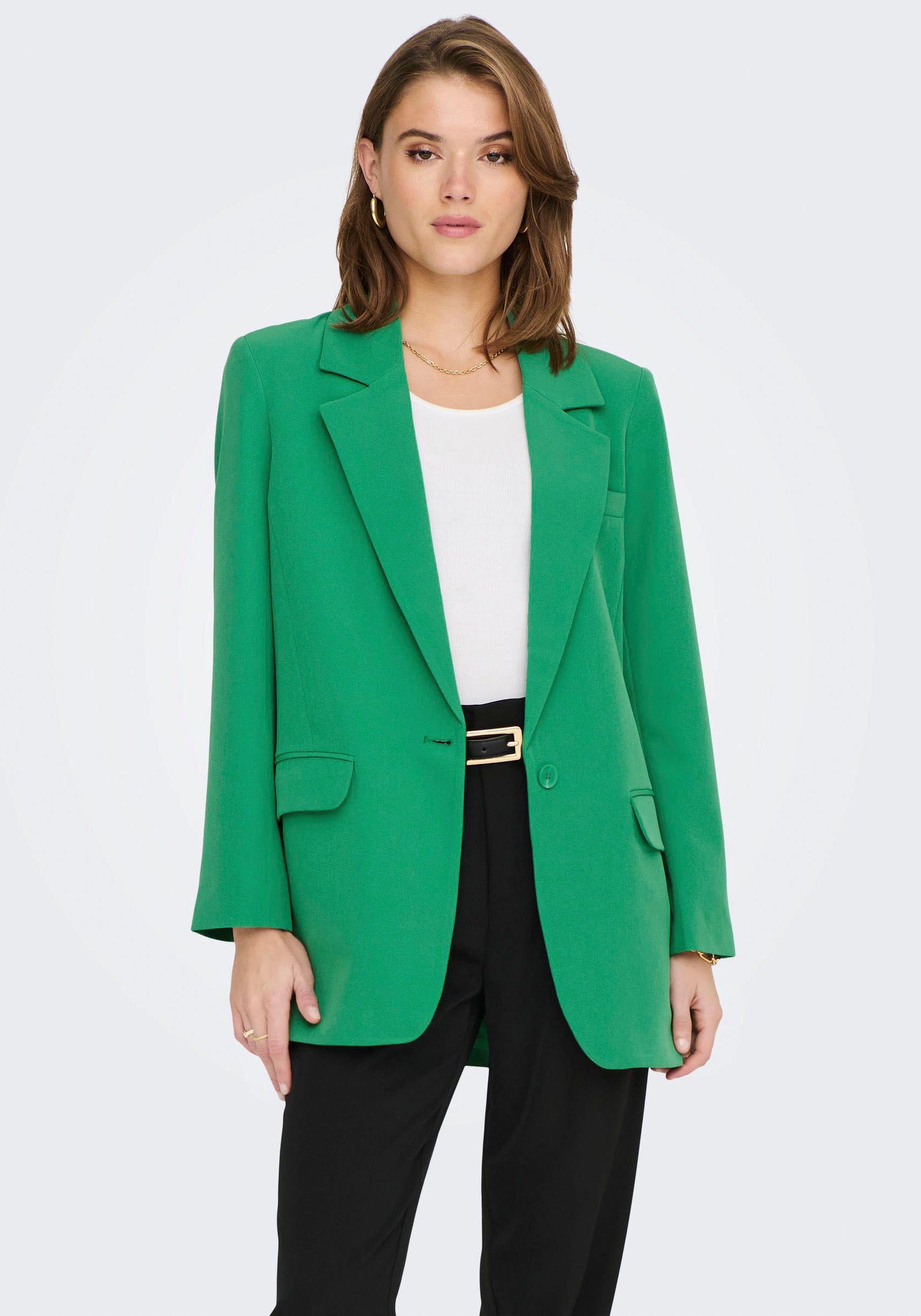 only lange blazer onllana-berry l-s ovs blazer tlr noos groen