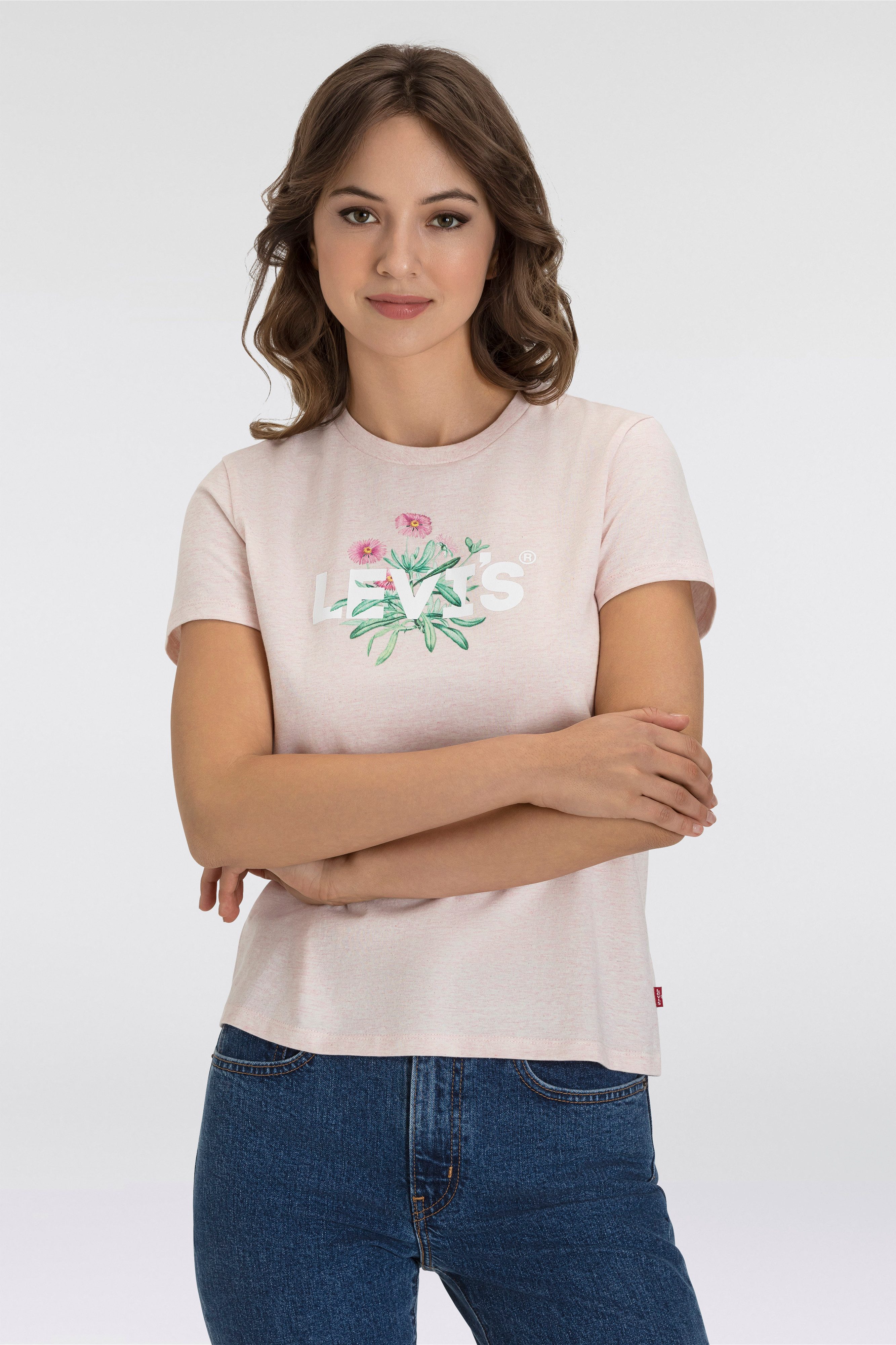 Levi's T-shirt LSE THE PERFECT TEE dames t-shirts maat M (38)