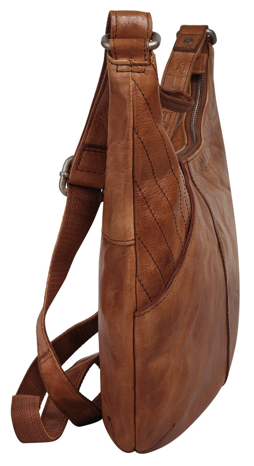 Spikes & Sparrow Schoudertas echt leder