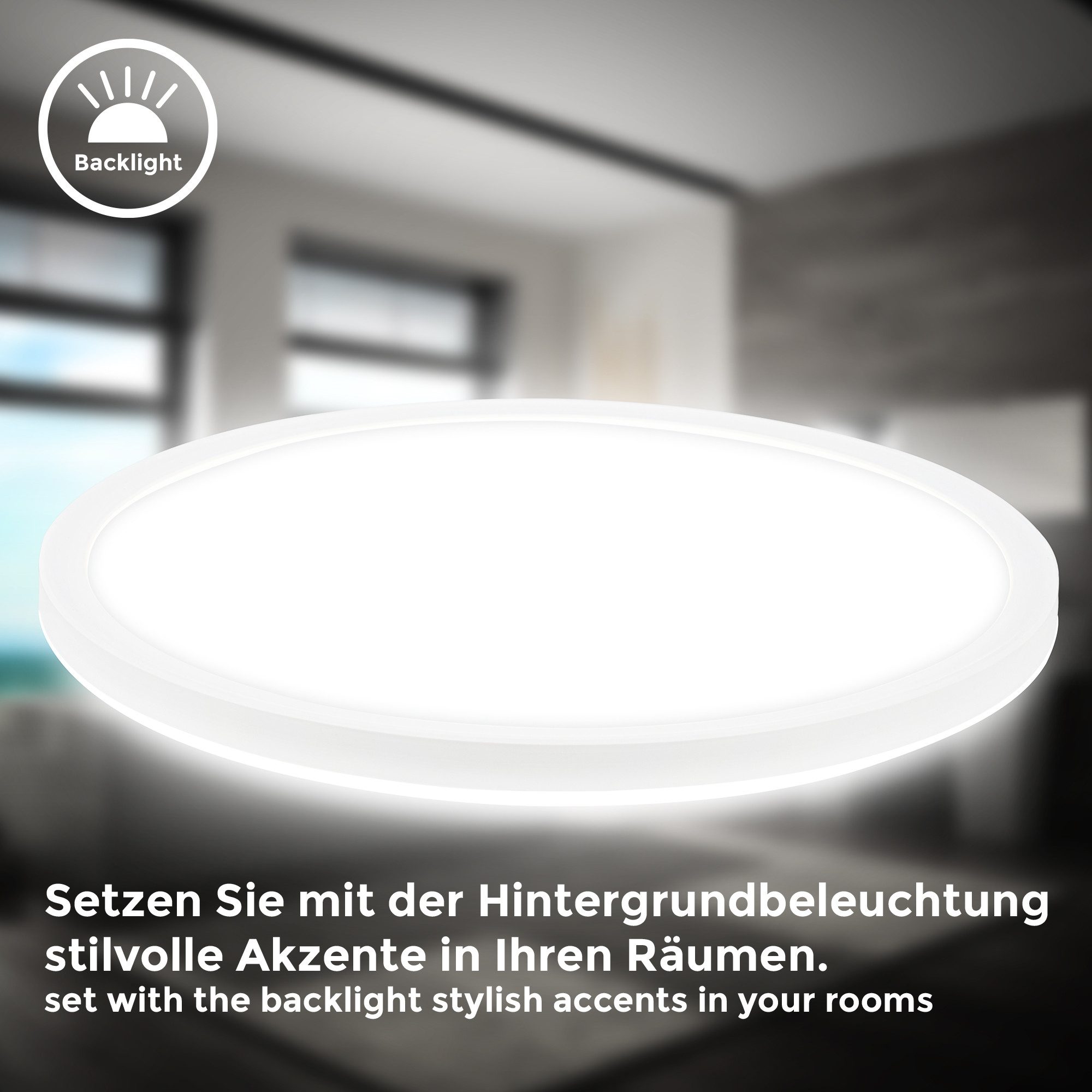 B.K.Licht Led-plafondlamp BKL1604 ultra dunne LED badkamerlamp, met microgolfsensor, IP44