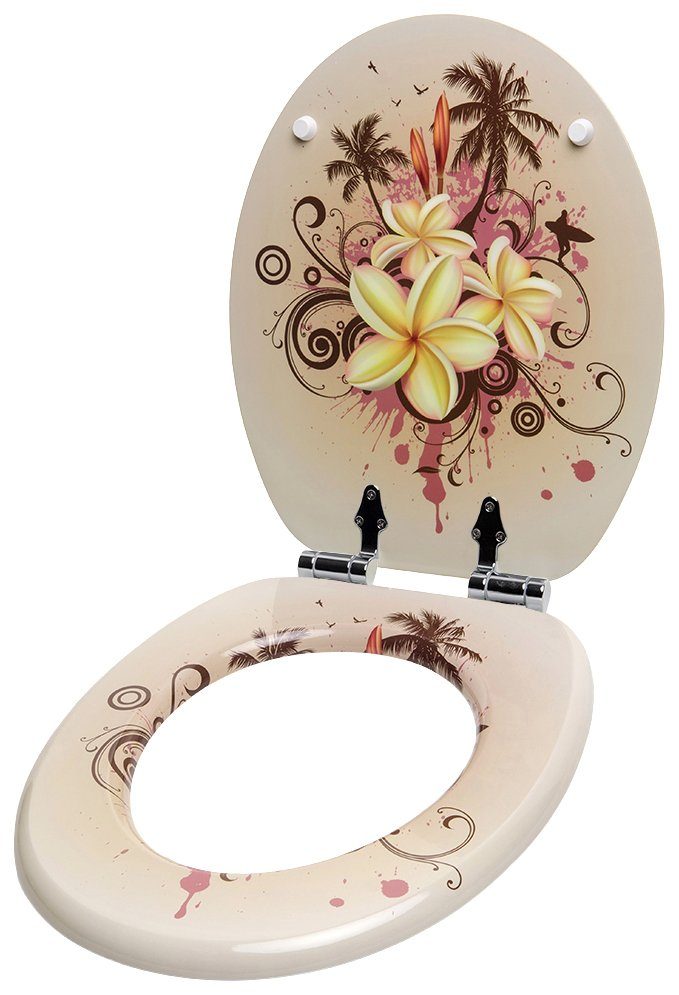 Sanilo Toiletzitting Tropical met soft-closemechanisme