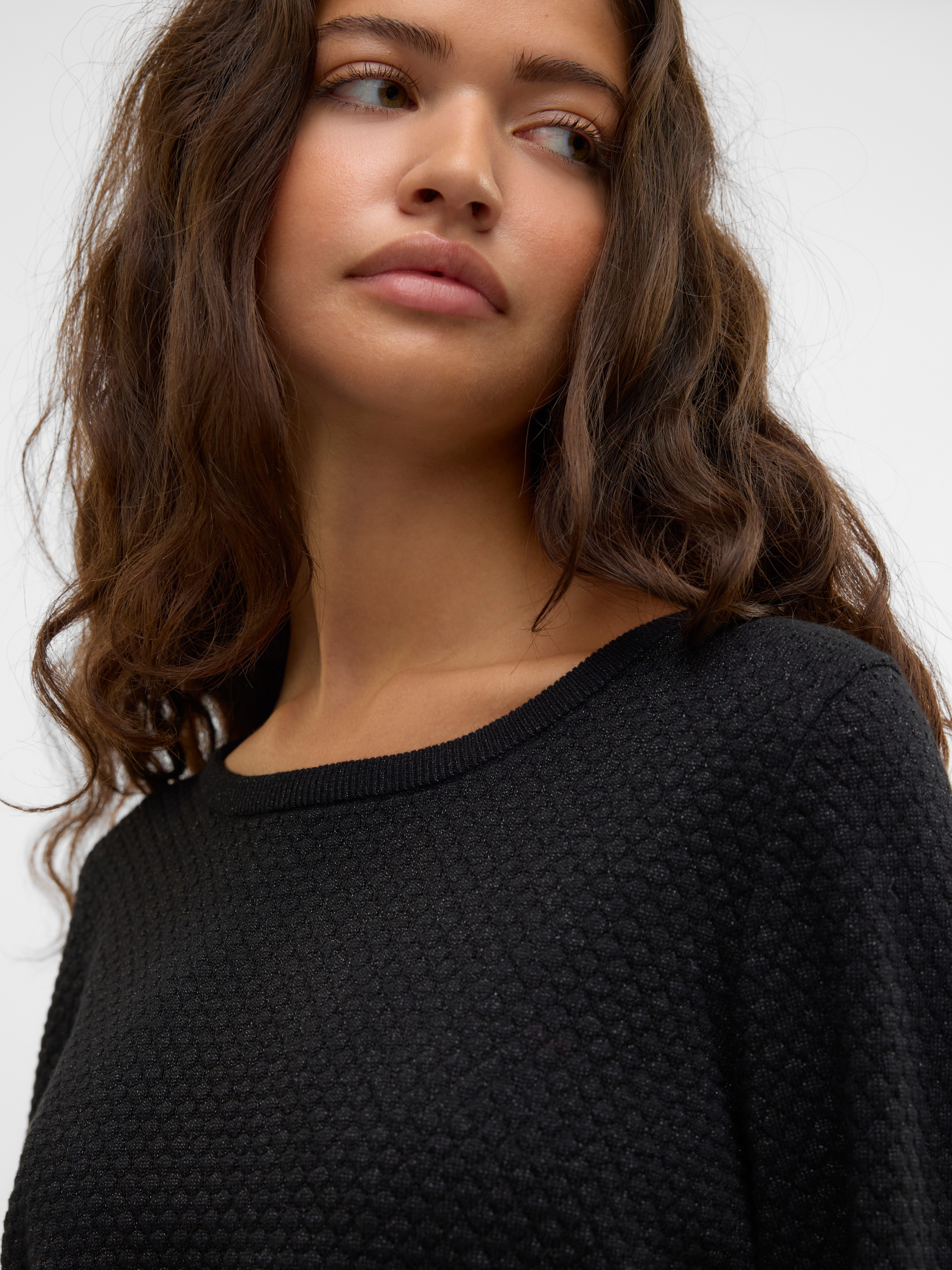 Vero Moda Trui met ronde hals VMCARE SHINE LS O-NECK PULLOVER