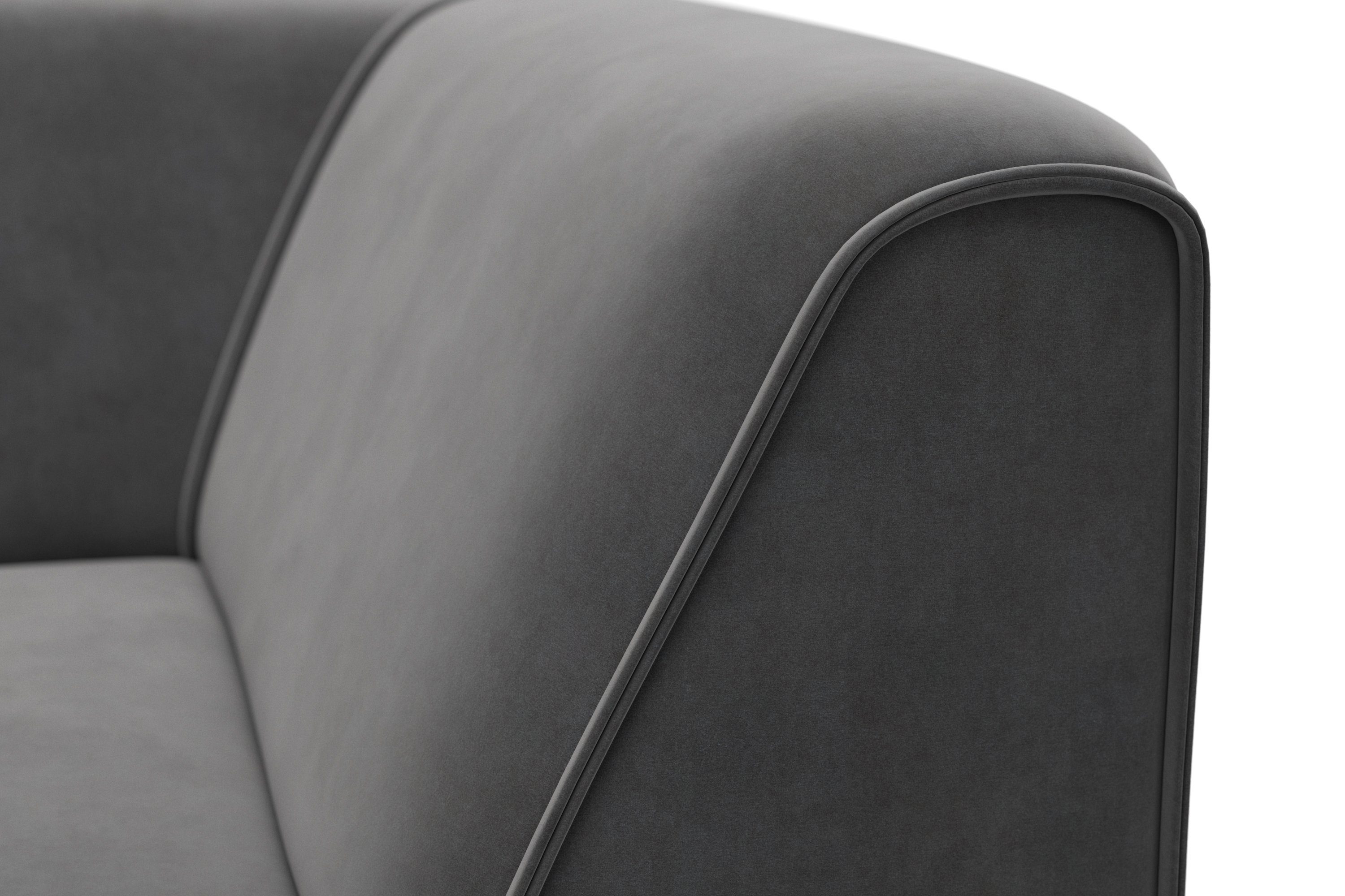 RAUM.ID Bank-hoekelement Merid, sofa-element, afmetingen B/D/H: 97/97/46 cm als module of apart te gebruiken, voor individuele samenstelling