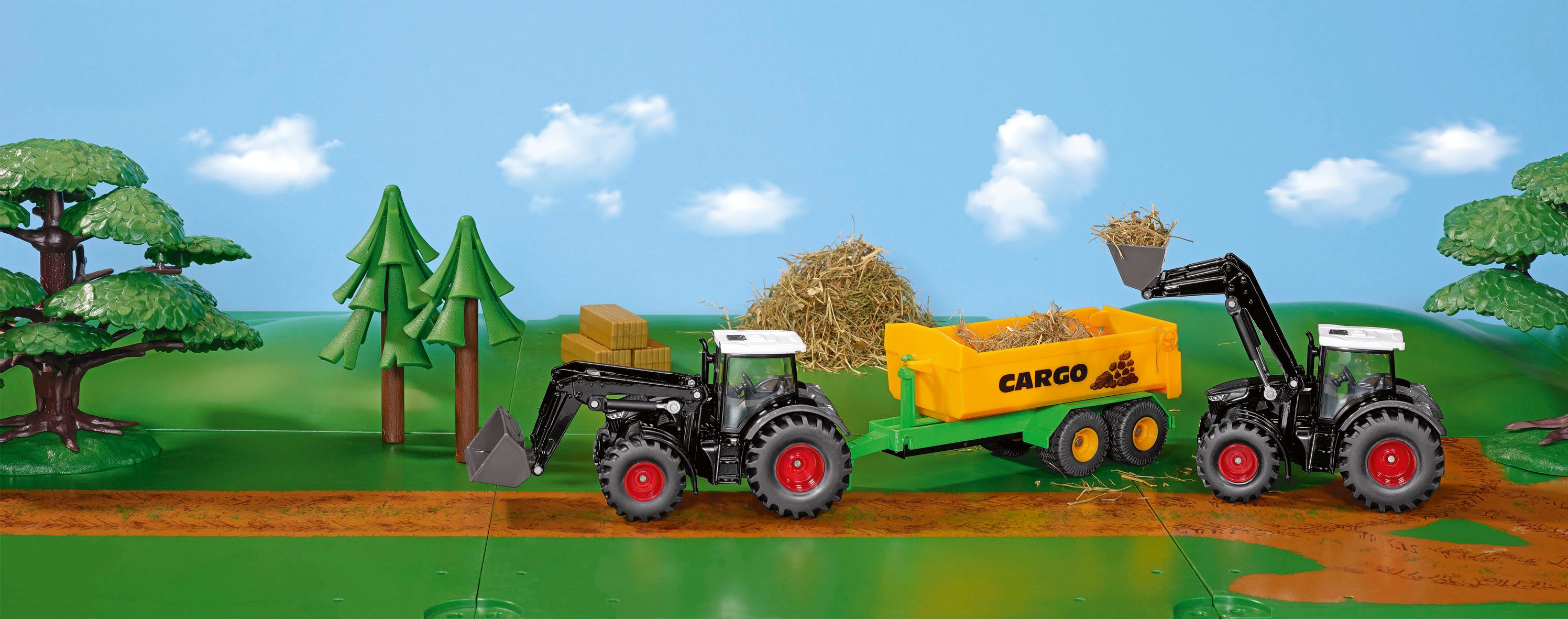 Siku Speelgoed-tractor Siku boer, Fendt 942 vario met voorlader (1990)