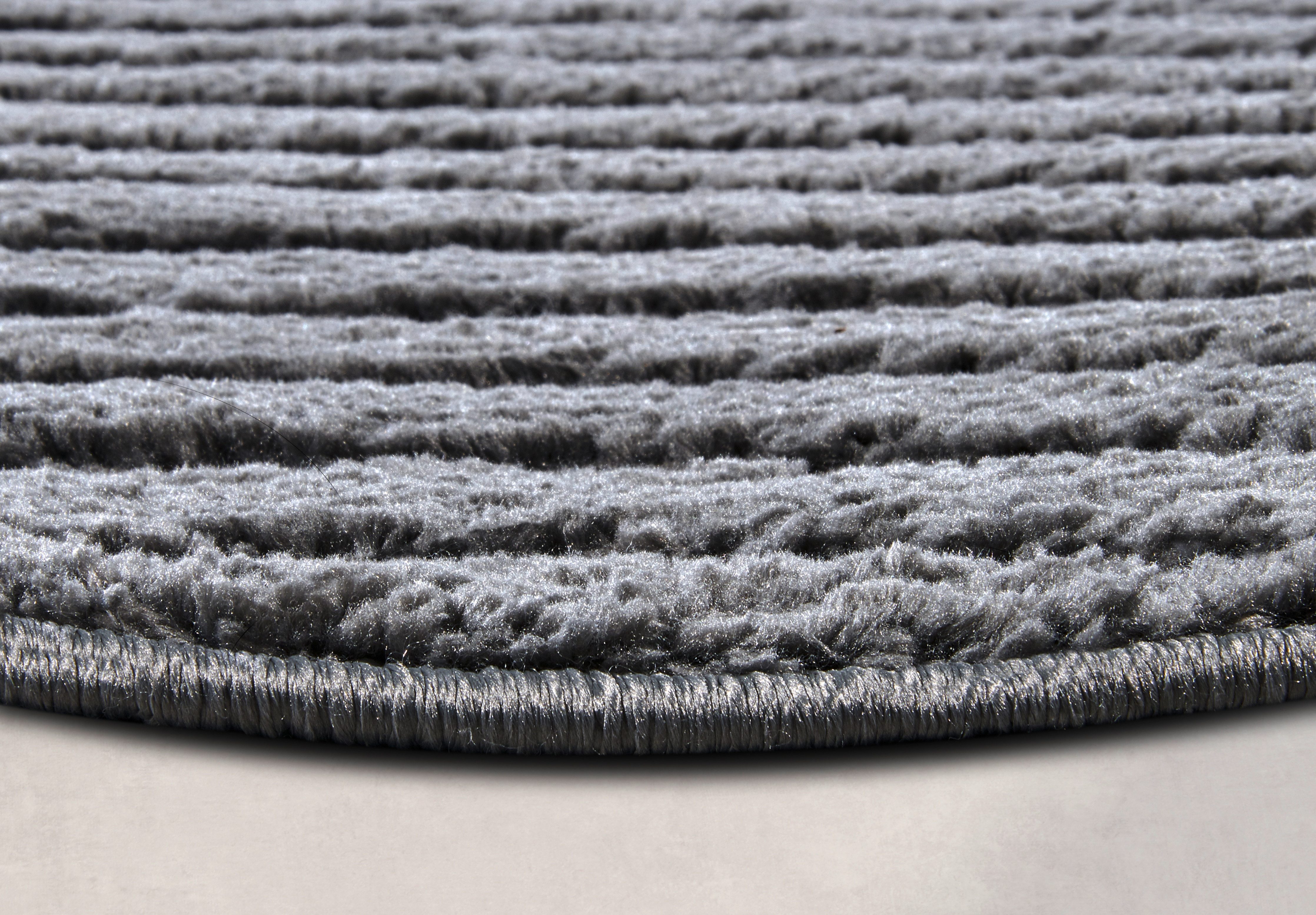 ELLE DECORATION Design-vloerkleed Cosy Panglao, ook als rond tapijt verkrijgbaar uni laagpolig, hoog-laag structuur, modern, scandi, boho, woonkamer