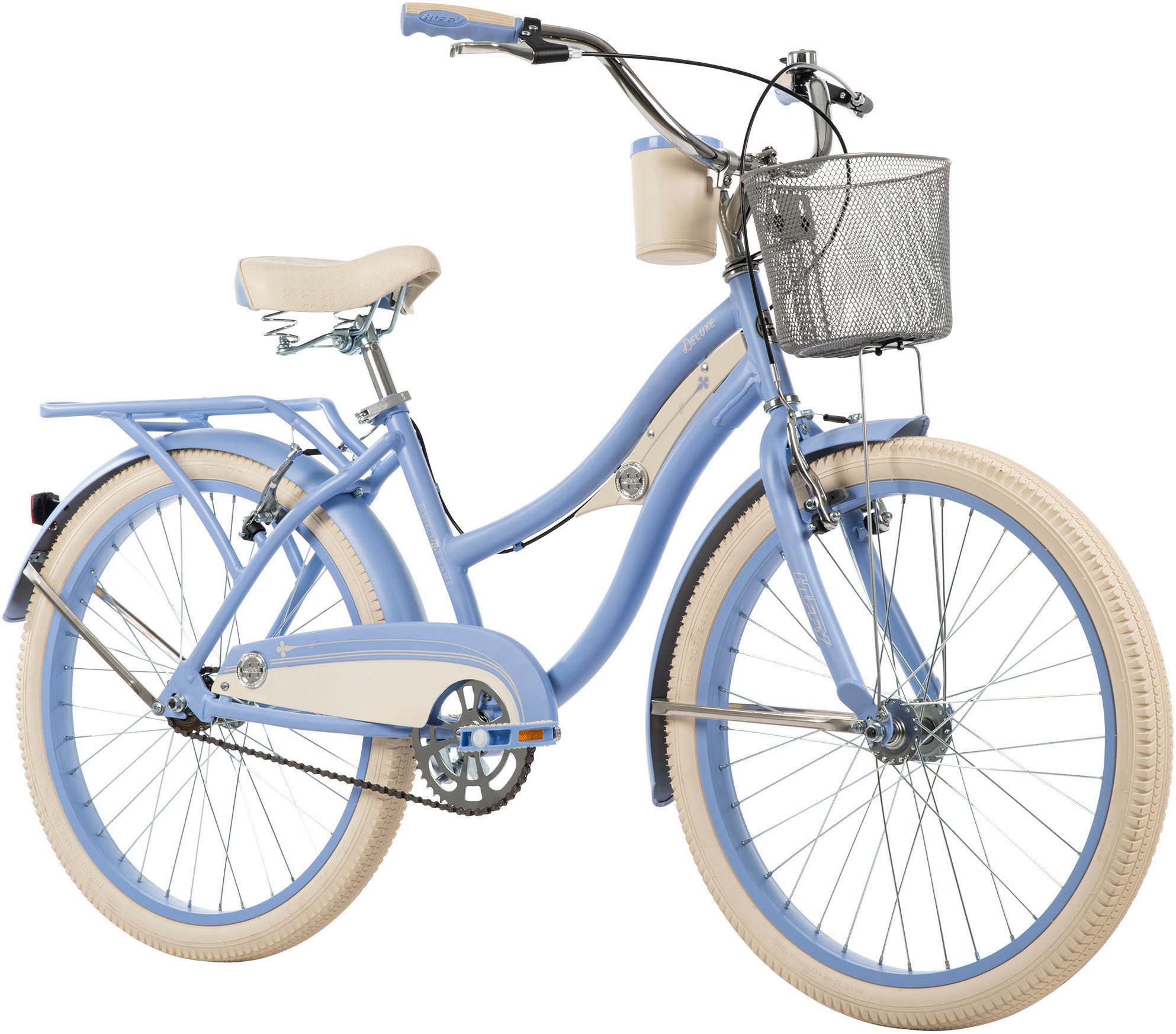 Huffy Tienerfiets Deluxe 24-inch fiets, blauw