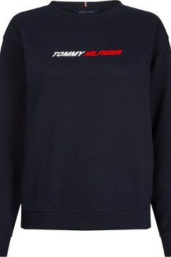 tommy sport sweatshirt met tommy hilfiger sport logo-opschrift blauw