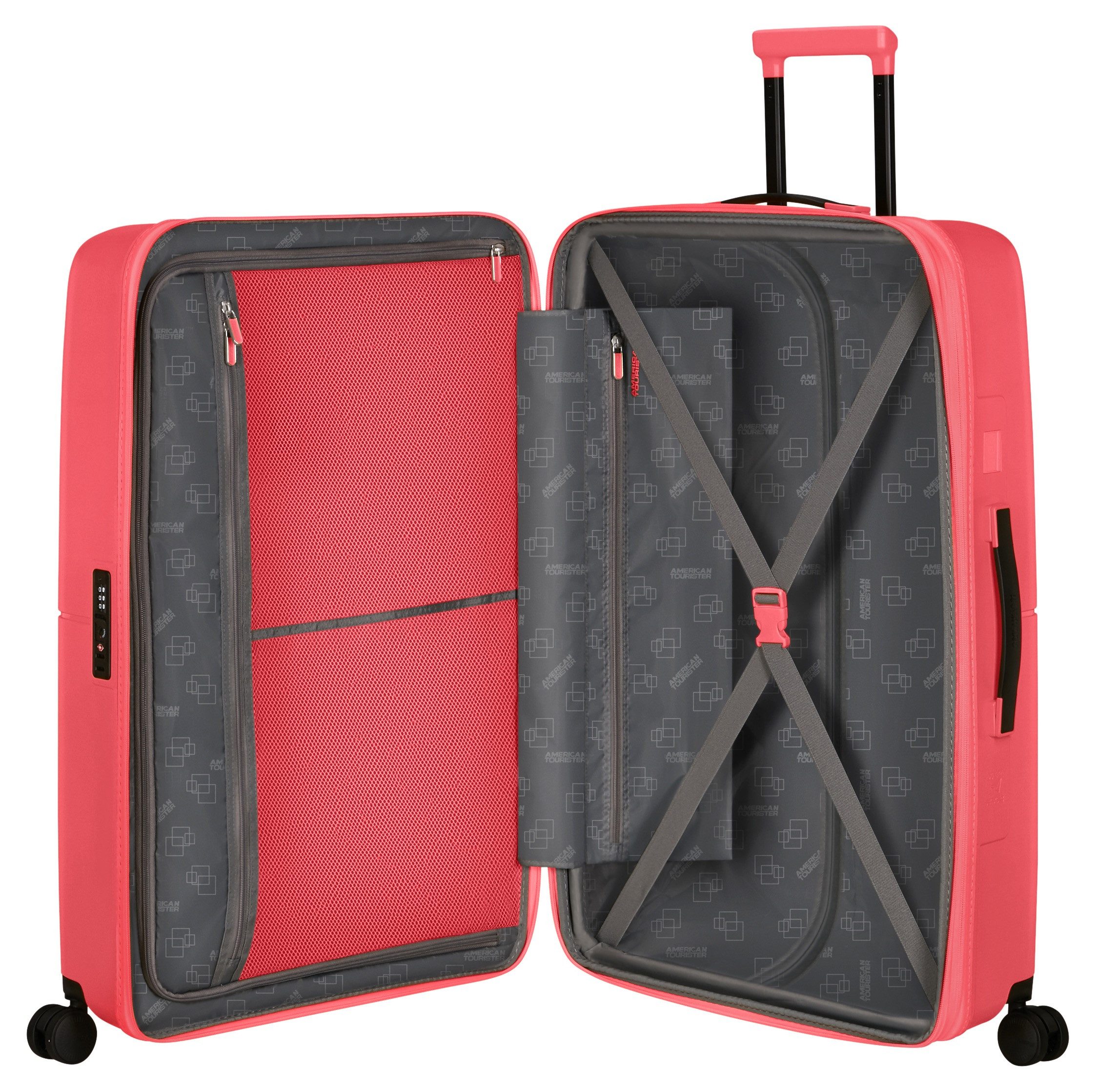 American Tourister Hardshell-trolley DASHPOP 77 Grote koffer reisbagage TSA-cijfer slot incheckbagage
