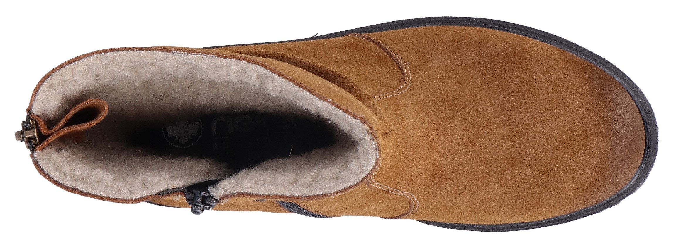 Rieker Winterlaarsjes winterlaarzen, profielzool, slouchy schacht, met binnenrits