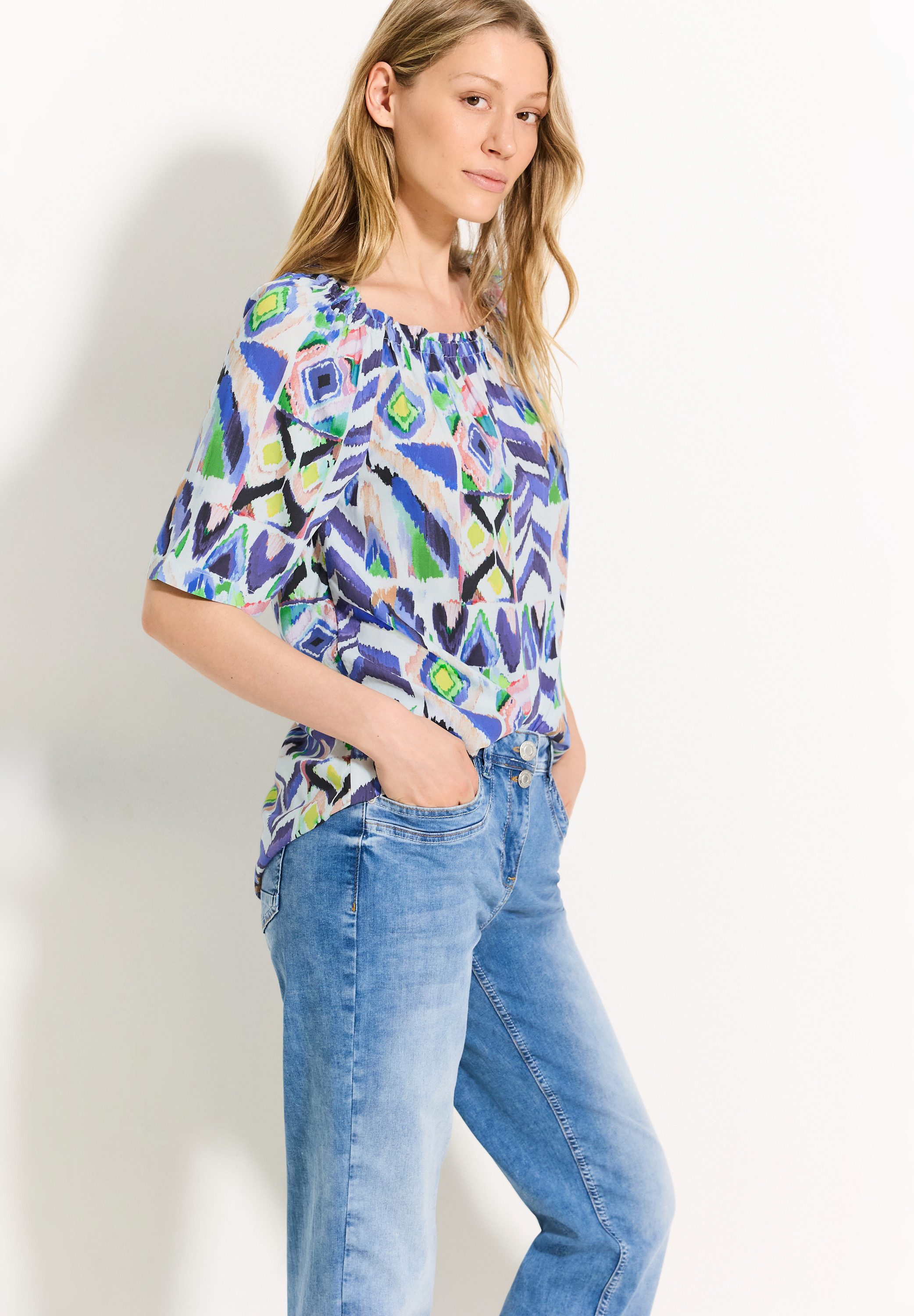 Cecil Blouse met korte mouwen met print all-over