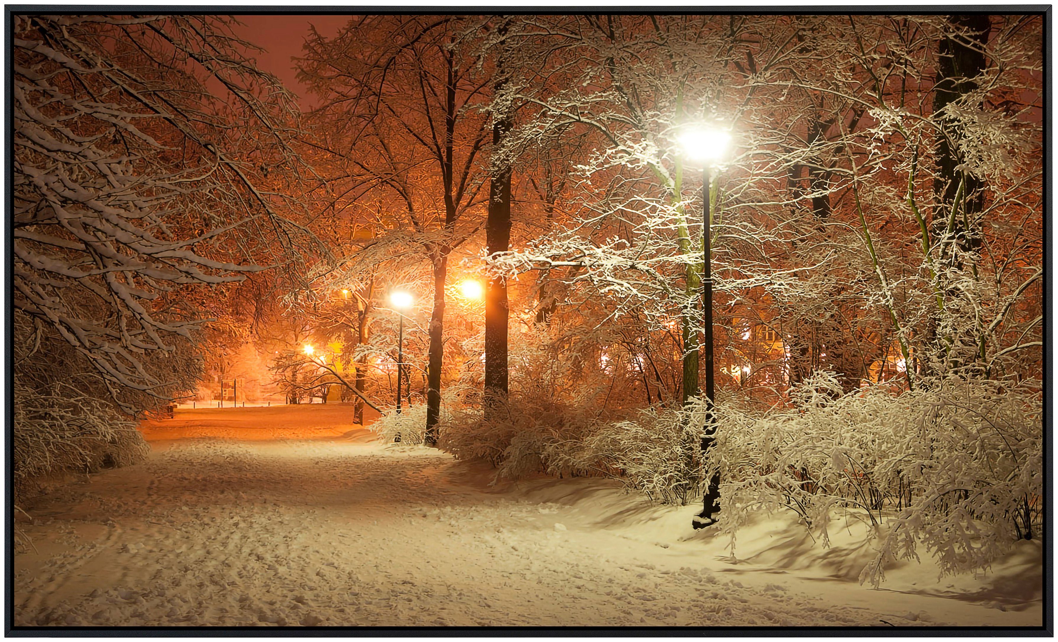 Papermoon Infraroodverwarming Park in de winter zeer aangename stralingswarmte