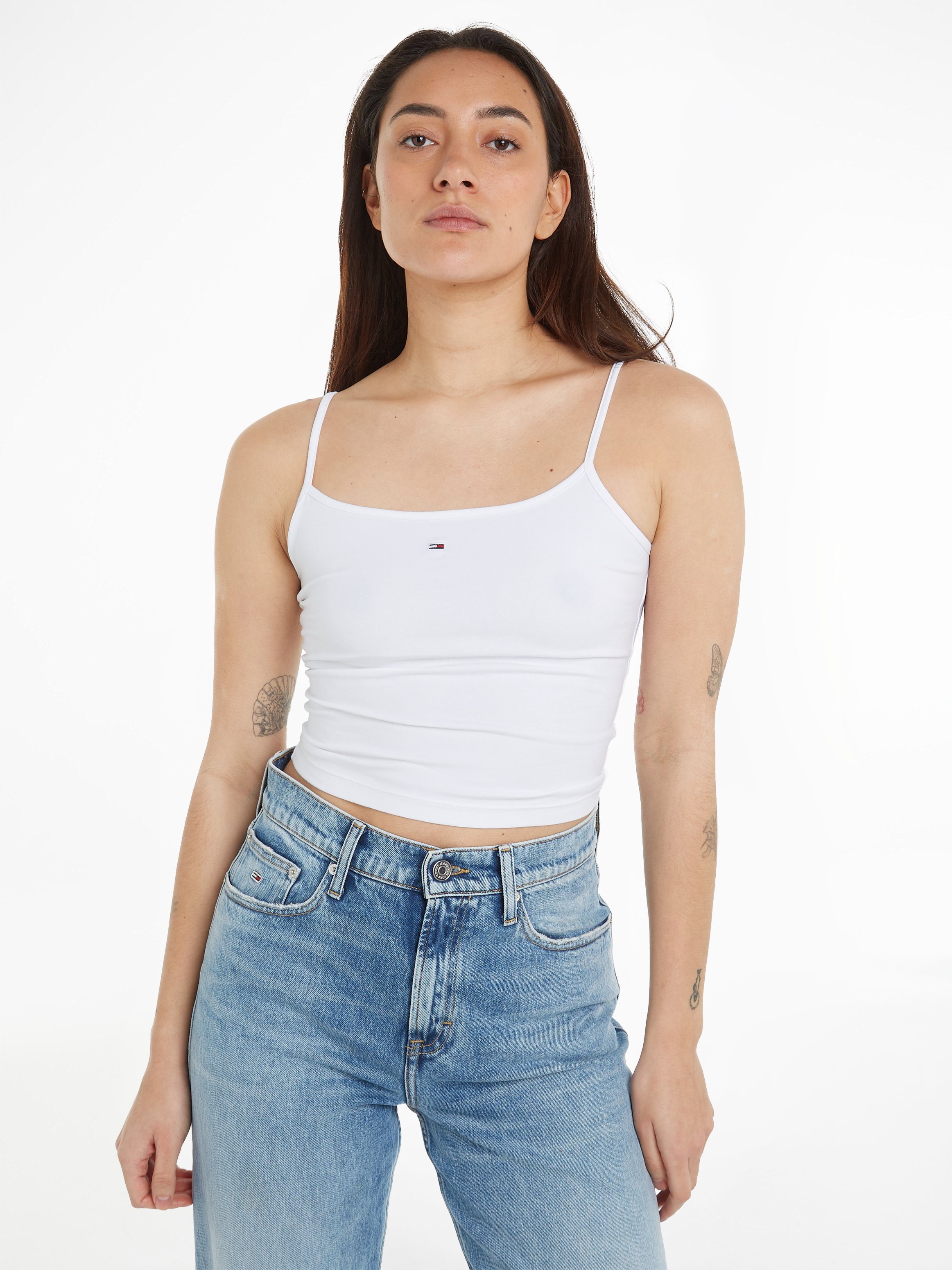 TOMMY JEANS Top met spaghettibandjes TJW 2PACK ESSENTIAL STRAP TOP (set, 2 stuks)