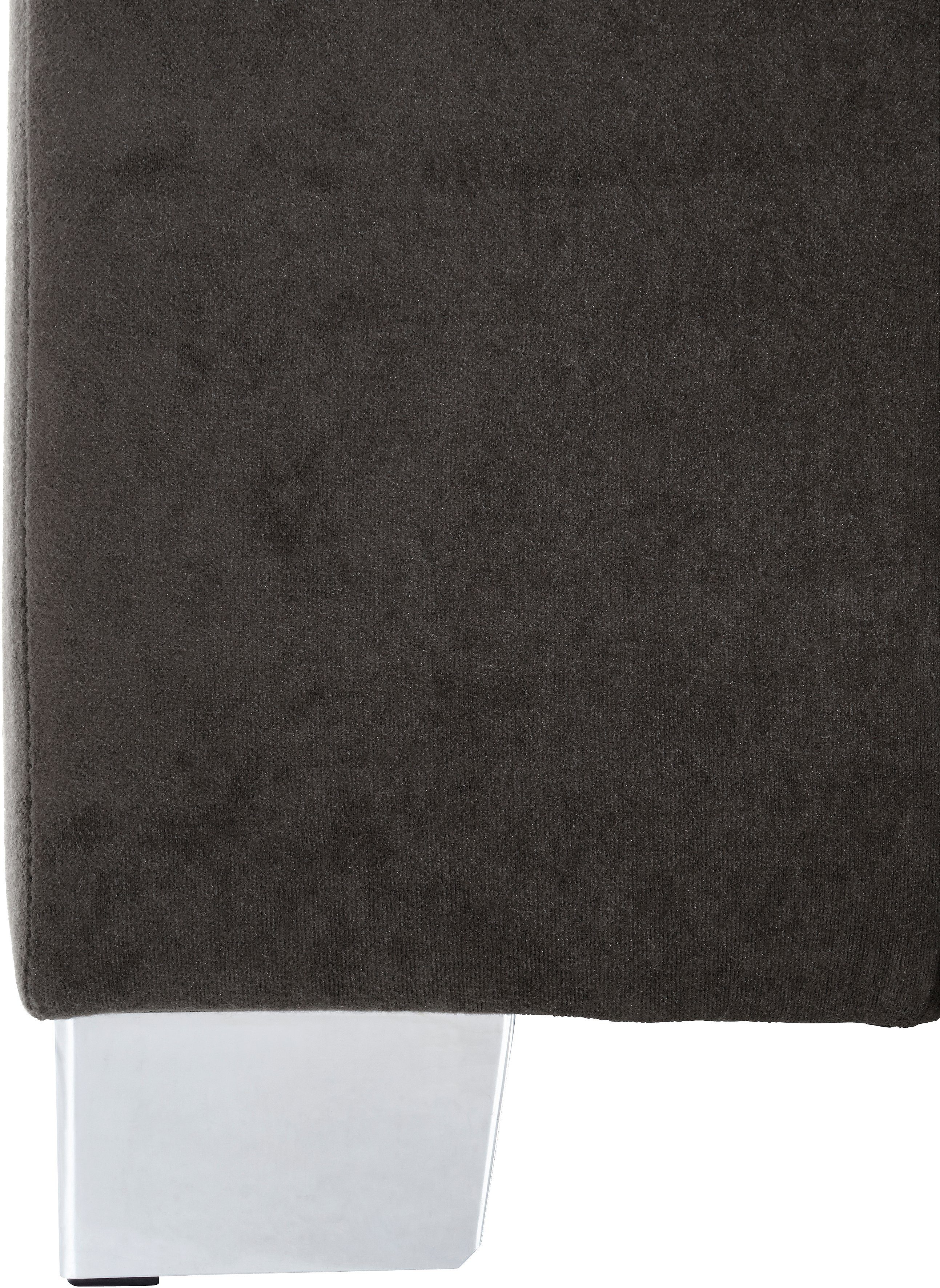 INOSIGN Hoekbank Turah incl. sierkussens, modern doorgestikt, ook in leer naar keuze met slaapfunctie, bedbank, bxdxh: 239x152x75 cm, l-model