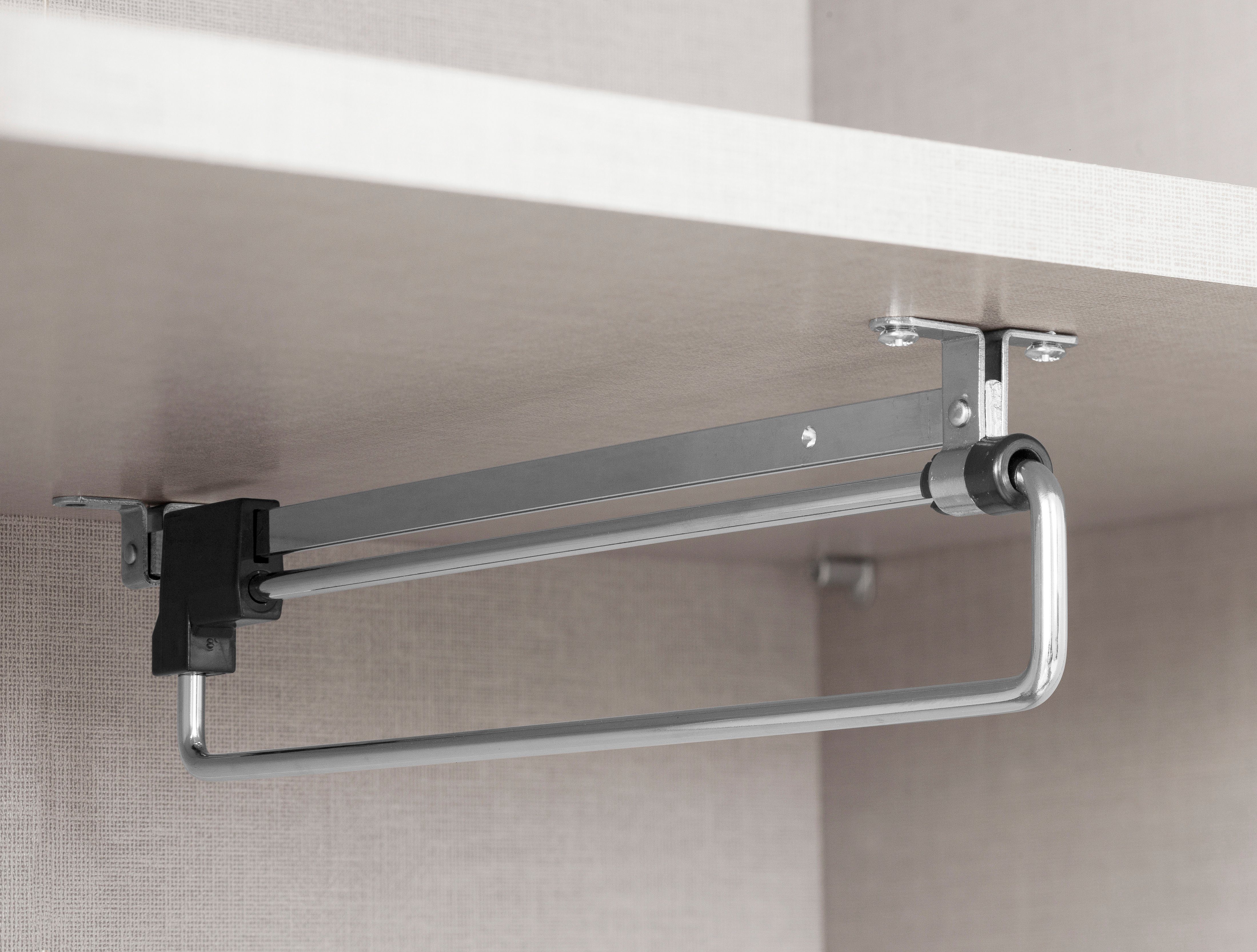 rauch Kledingkast Garderobe Draai-deurskast Kledingkast Kast Schoenenkast MINOSA Breedte 91 cm, uitschuifbare kledingstang 6 schoenenplanken MADE IN GERMANY
