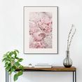 reinders! wanddecoratie ingelijste print pioenrozen bloemen - romantisch (1 stuk) roze