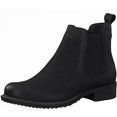 tamaris chelsea-boots in karakteristiek comfortmodel zwart