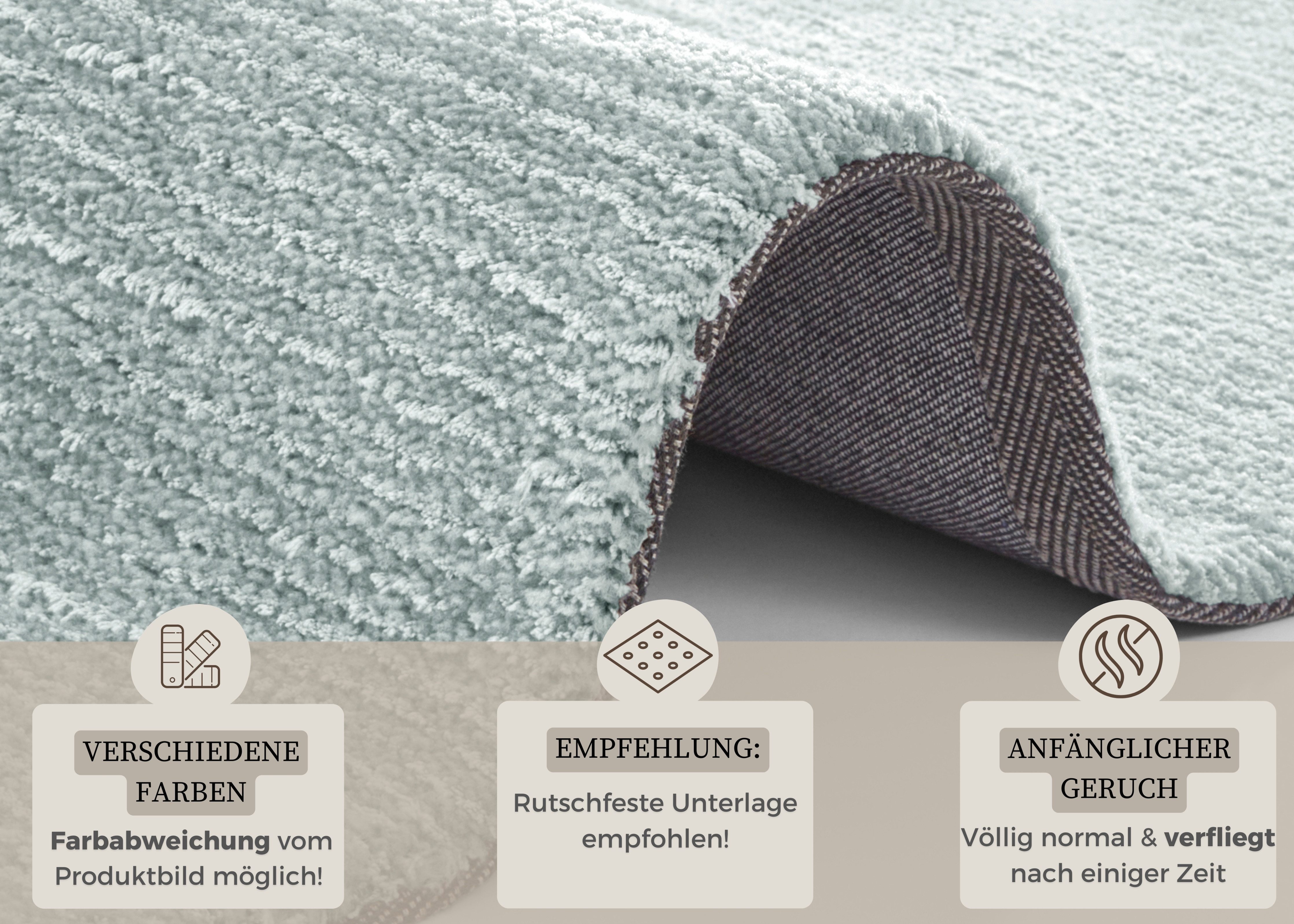 HANSE Home Vloerkleed Supersoft Kortpolig, loper modern, effen, woonkamer, slaapkamer