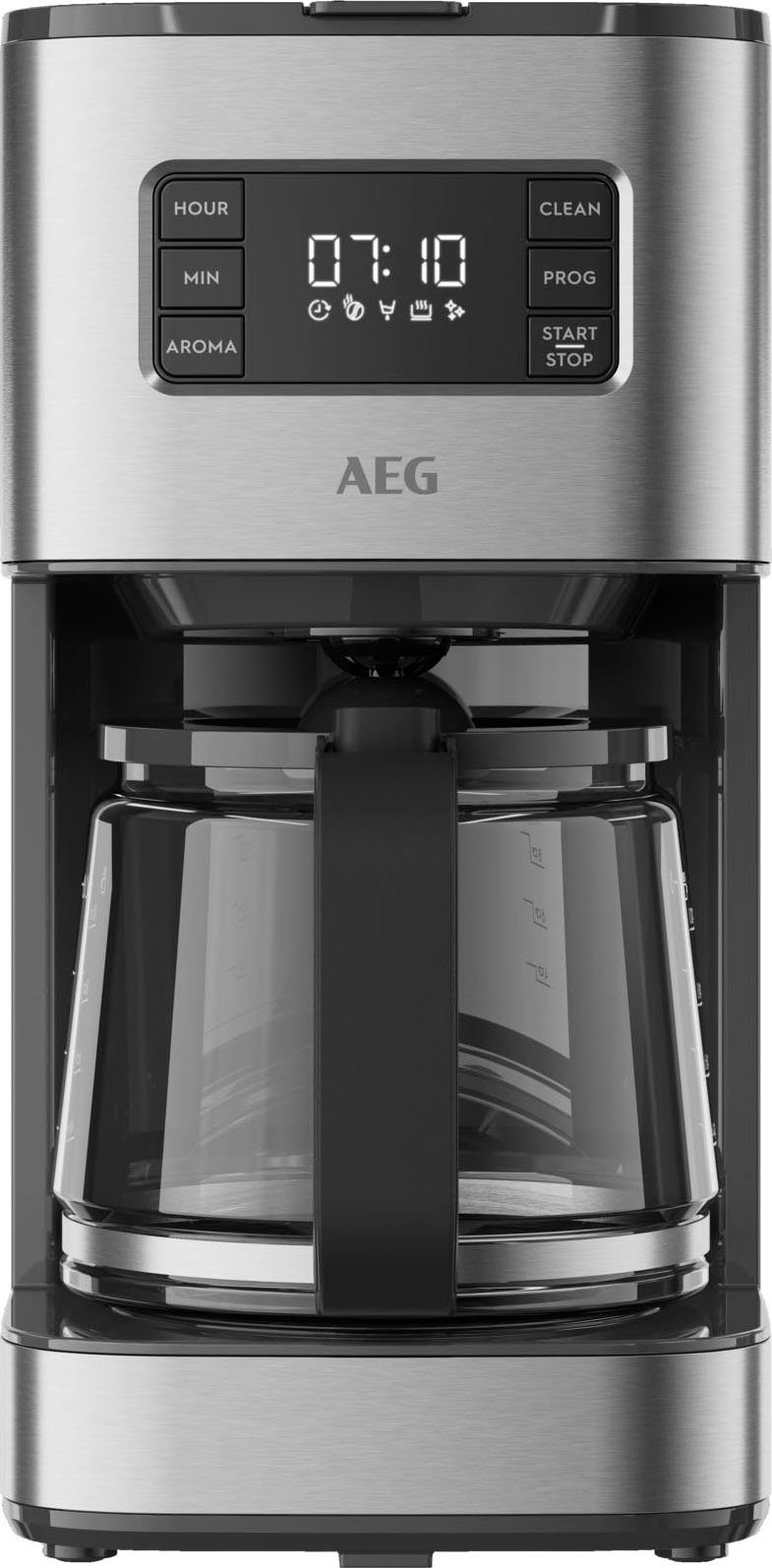 AEG Filterkoffieapparaat Gourmet 6 CM5-1-6ST, 1,25 l filter koffiezetapparaten zilver(kleur)