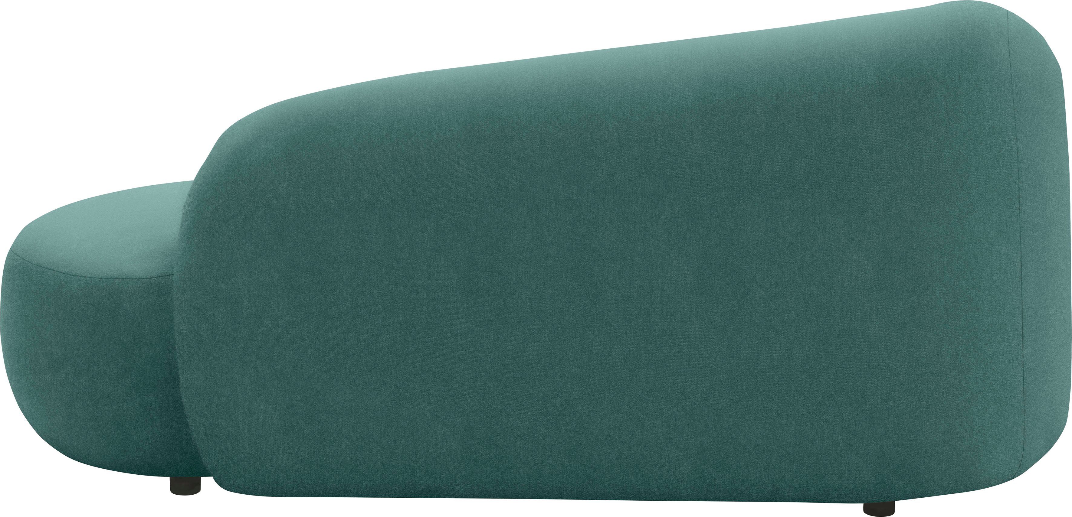 andas Récamier Björnar incl. reversible-sierkussen: bloemmotief, resp. uni, Binnenvering, armleuning links of rechts naar keuze, B/D/H: 183x105x75 cm