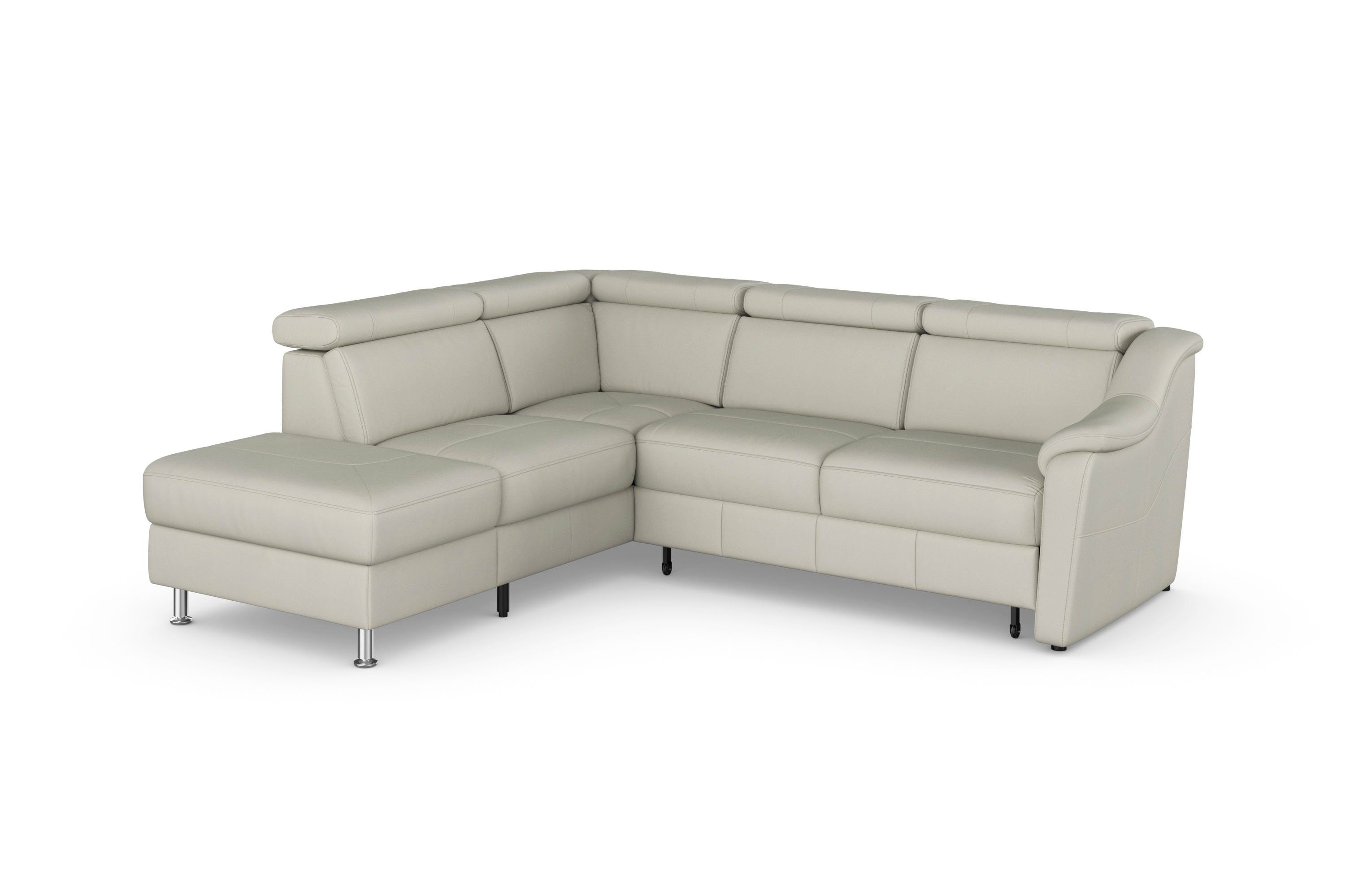 sit&more Hoekbank Freetown L-vorm met verstelbare hoofdsteun en comfortabele binnenvering