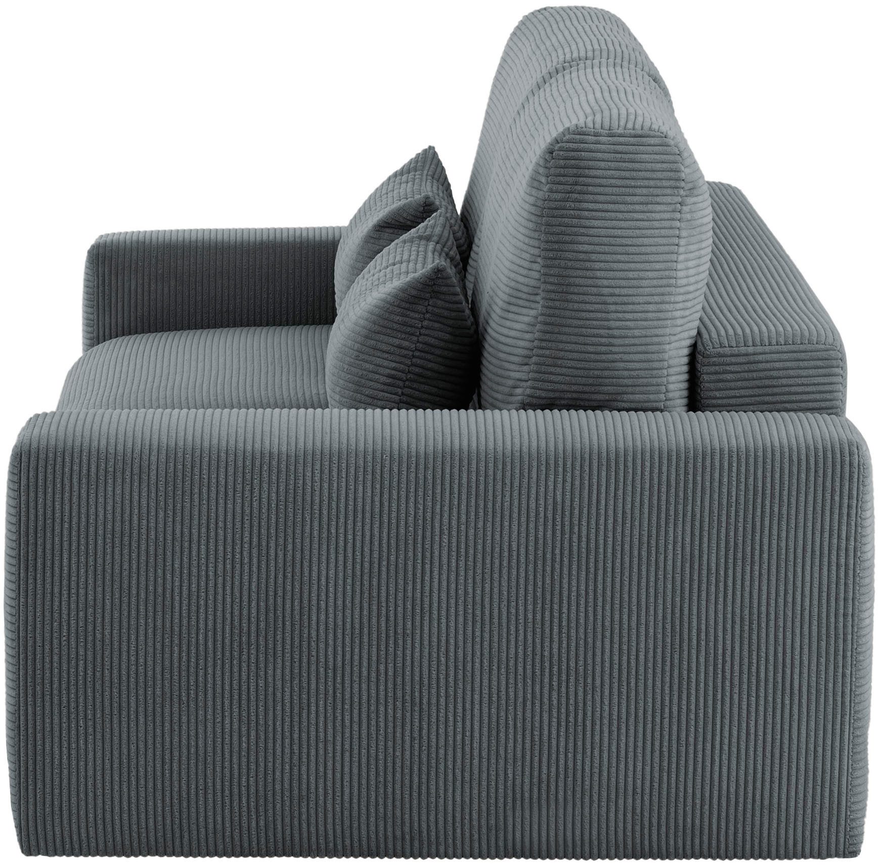 LeGer Home by Lena Gercke Slaapbank Imoga, kussen met slaapfunctie, 3-zits bank, bank met bedlade in moderne kleuren en stoffen, bedfunctie, ligoppervlak: 200x150 cm