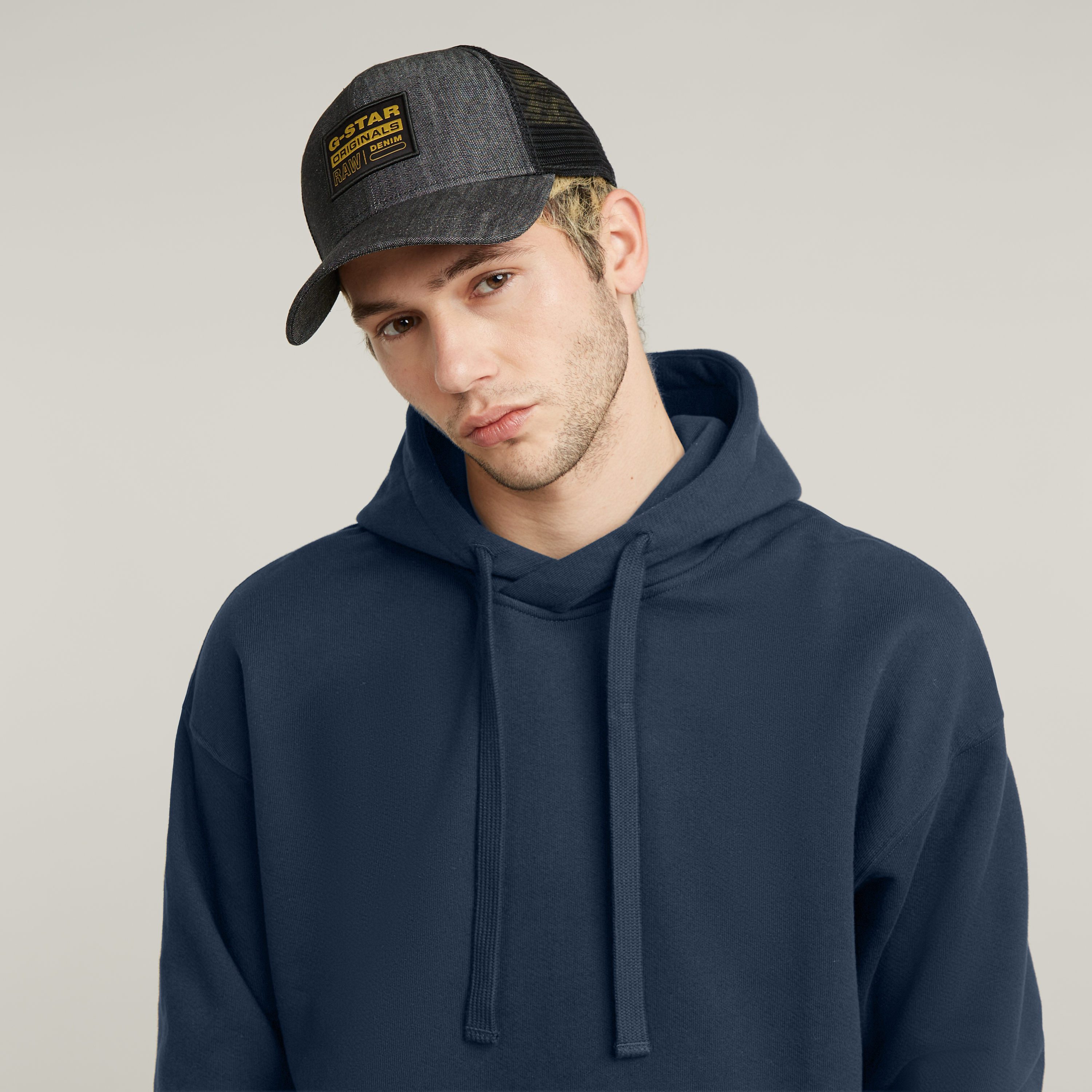 G-Star RAW Baseball pet Denim Embro Baseball Trucker Cap