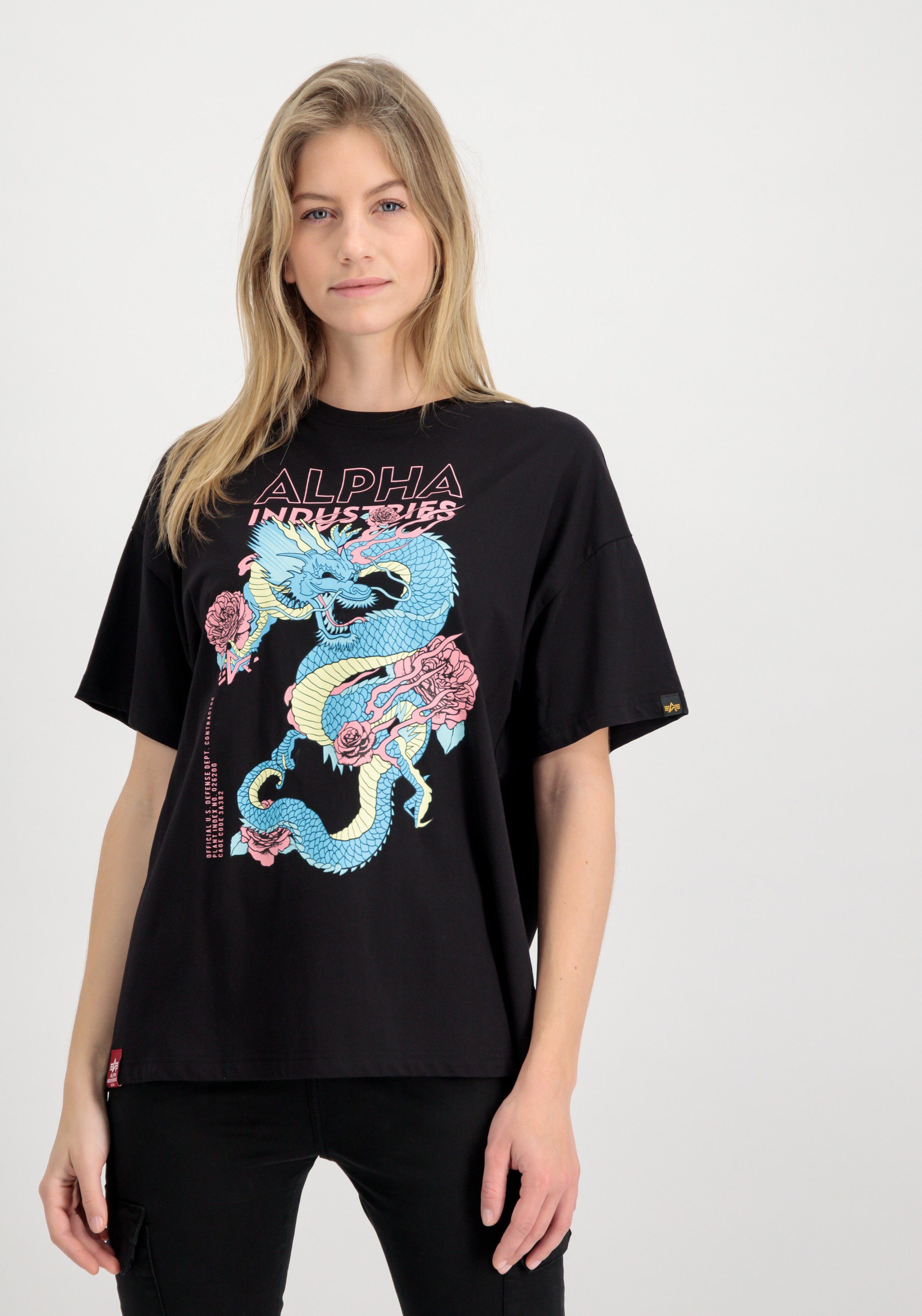 Alpha Industries T-shirt Women T-Shirts Heritage Dragon OS T Wmn