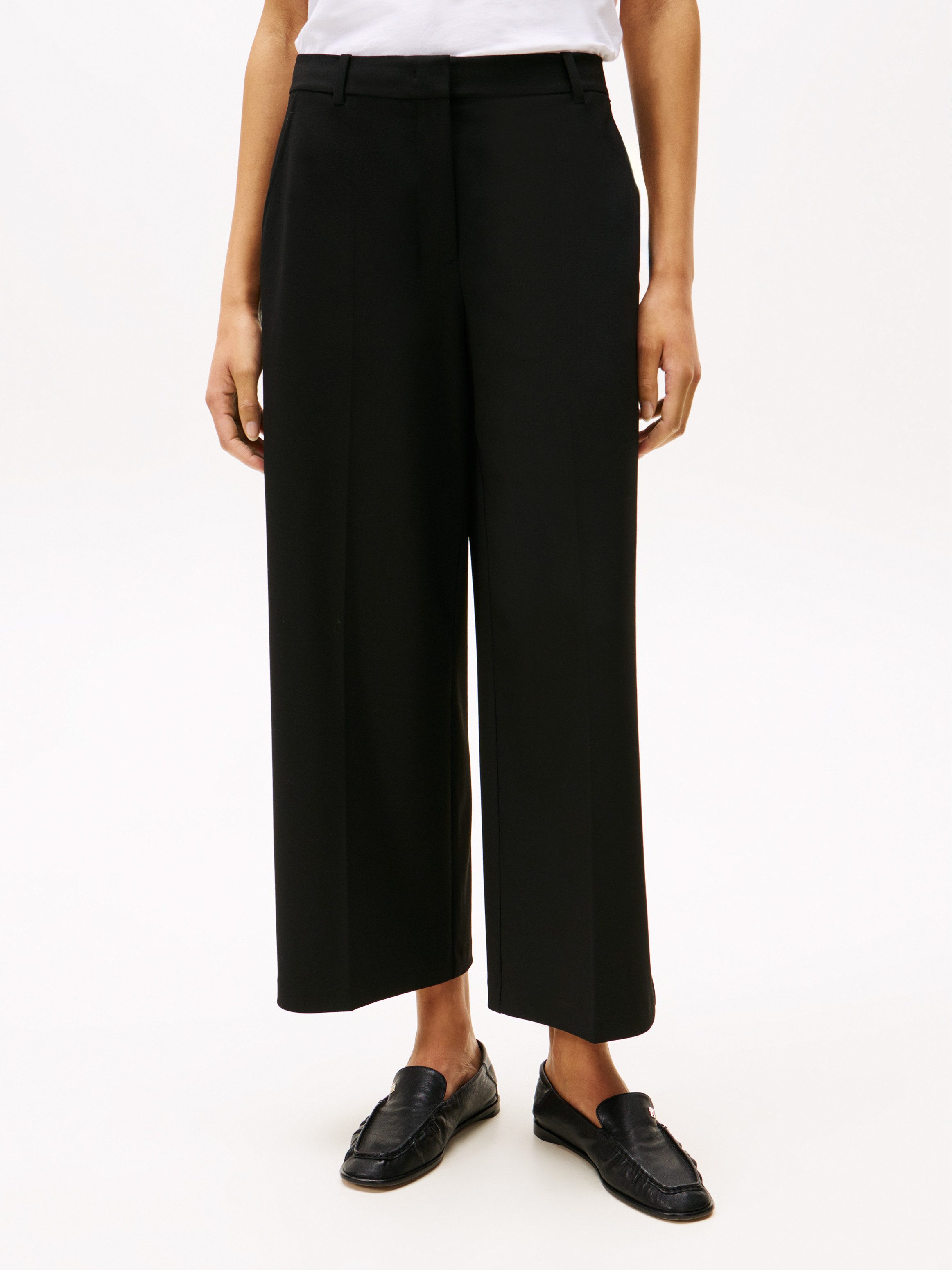 Tommy Hilfiger Geweven broek Low Normal Waist Bi-Stretch Riemlus, elastisch, onderhoudsvriendelijk kreukvrij, business casual