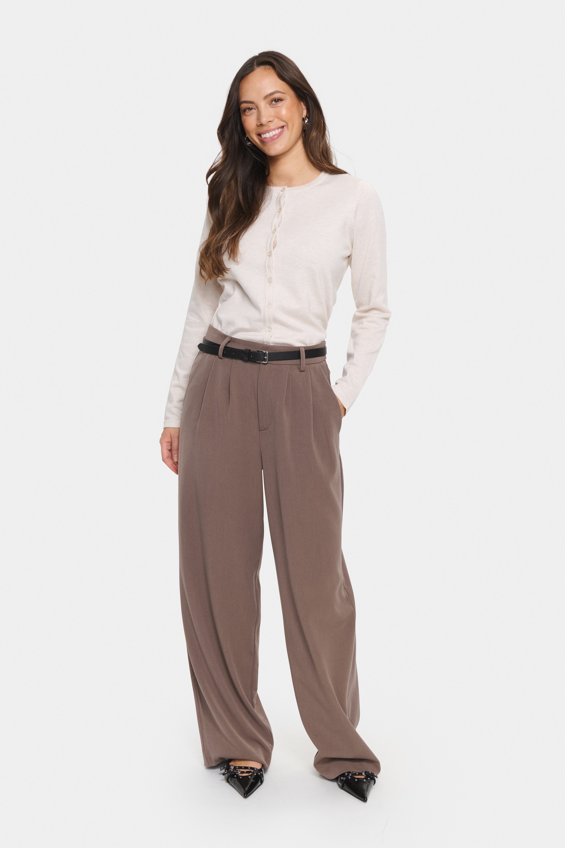 Saint Tropez Vest A8661, MilaSZ R-Neck Cardigan
