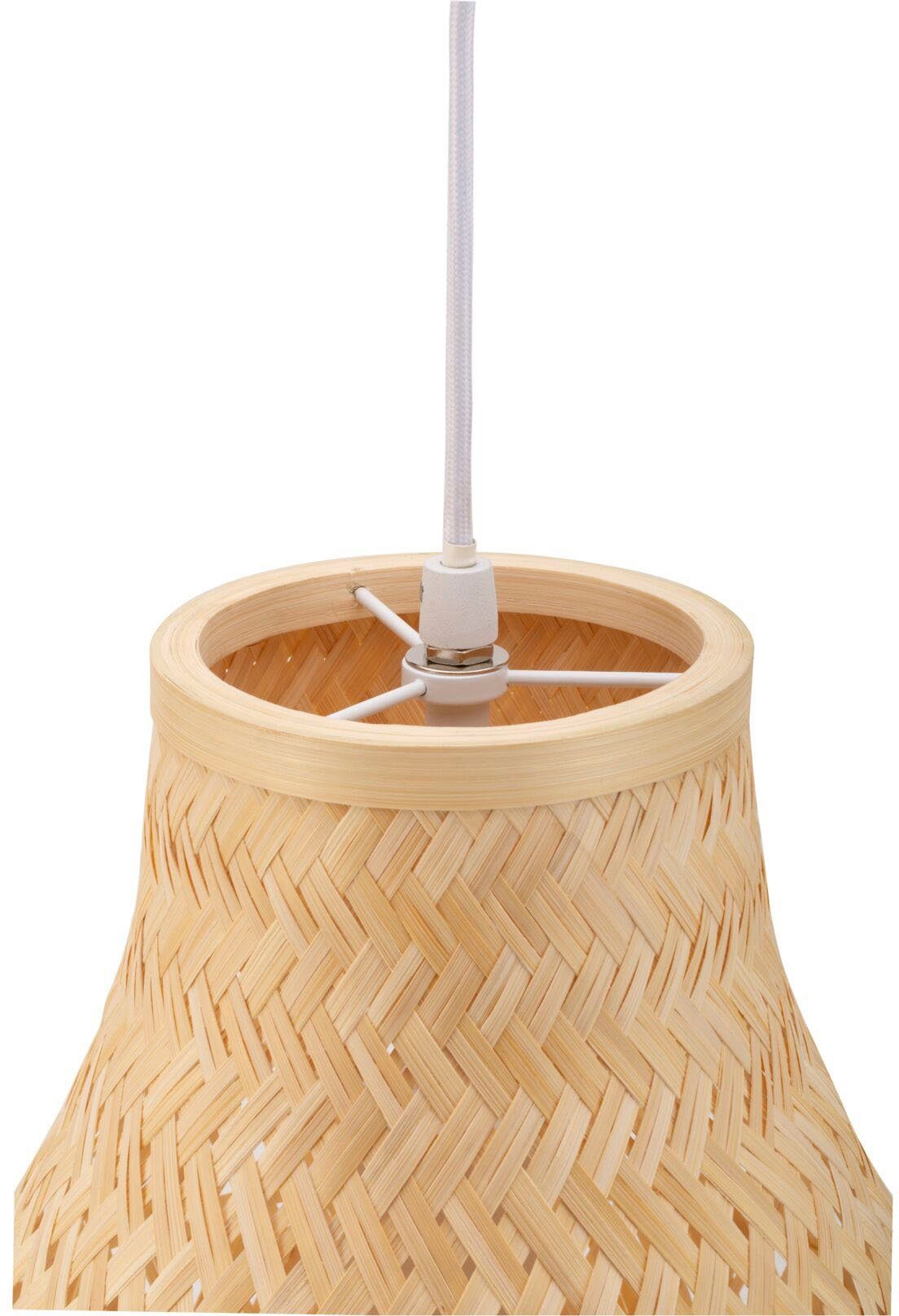 Pauleen Hanglamp Woody Romance max20W beige/wit 230V bamboe/metaal