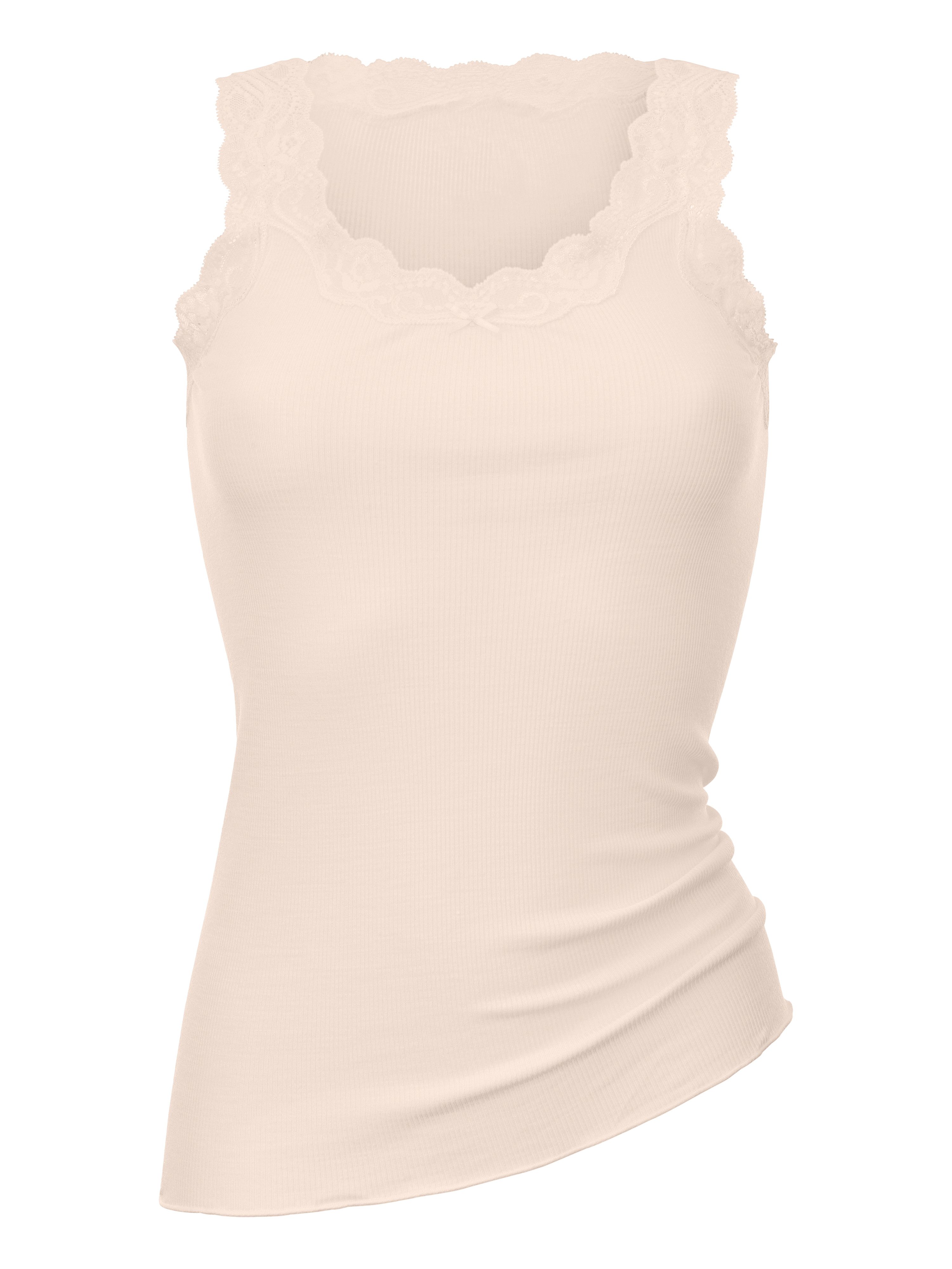 CALIDA Hemd Richesse Lace met elegante kanten afwerking aan de ronde hals en mouwuiteinden (1 stuk)