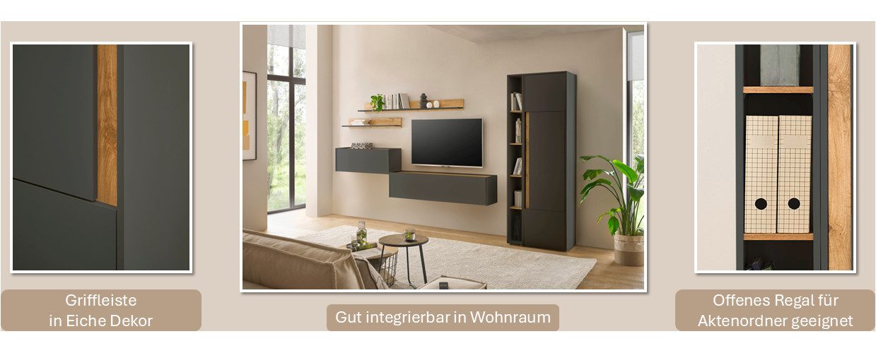 INOSIGN Archiefkast City/Giron Kast tijdloos modern, gezellig thuiskantoor, breedte 50 cm