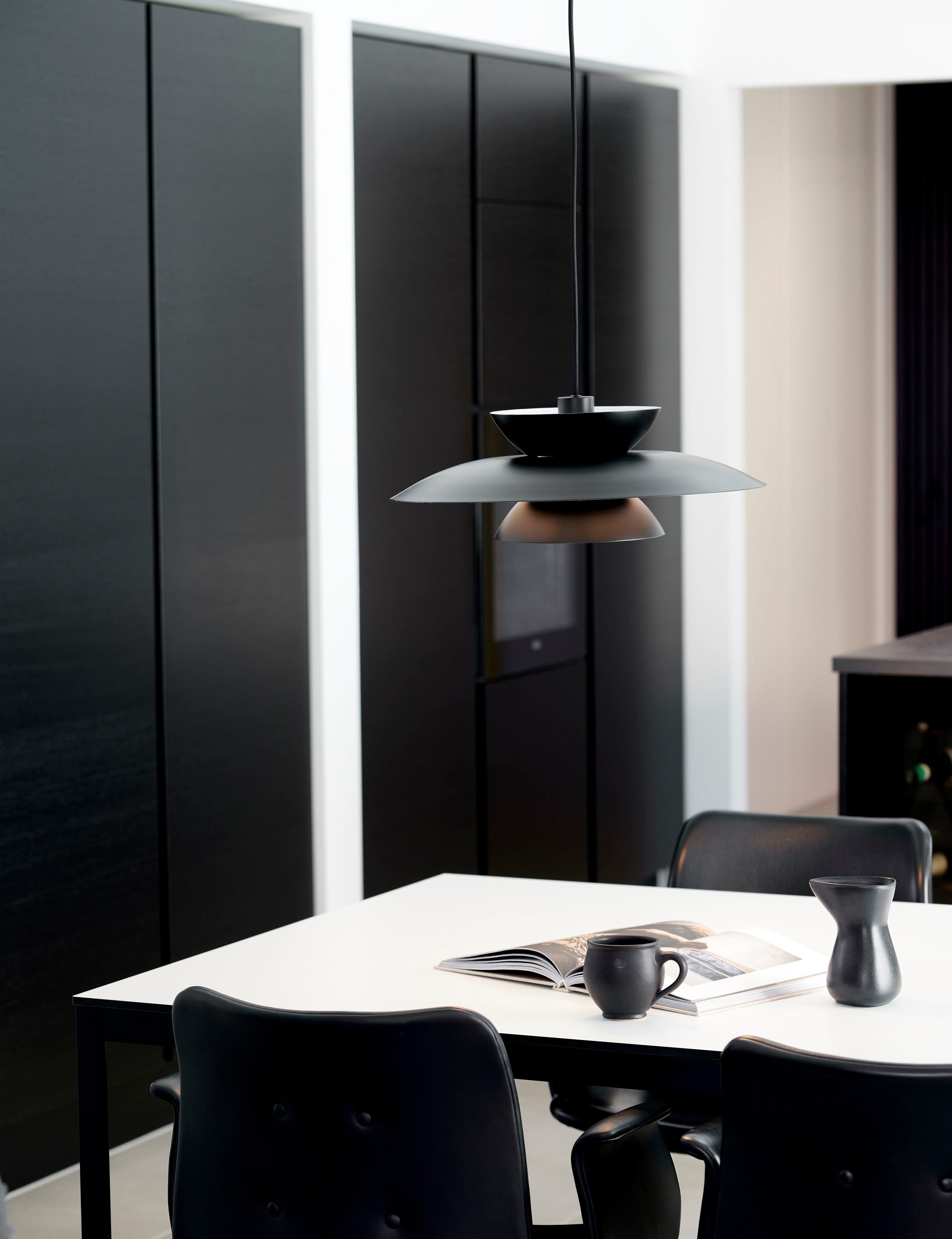 Nordlux Hanglamp Carmen Scandinavische heldere en zachte lijnen, meerlaagse lampenkappen (1 stuk)