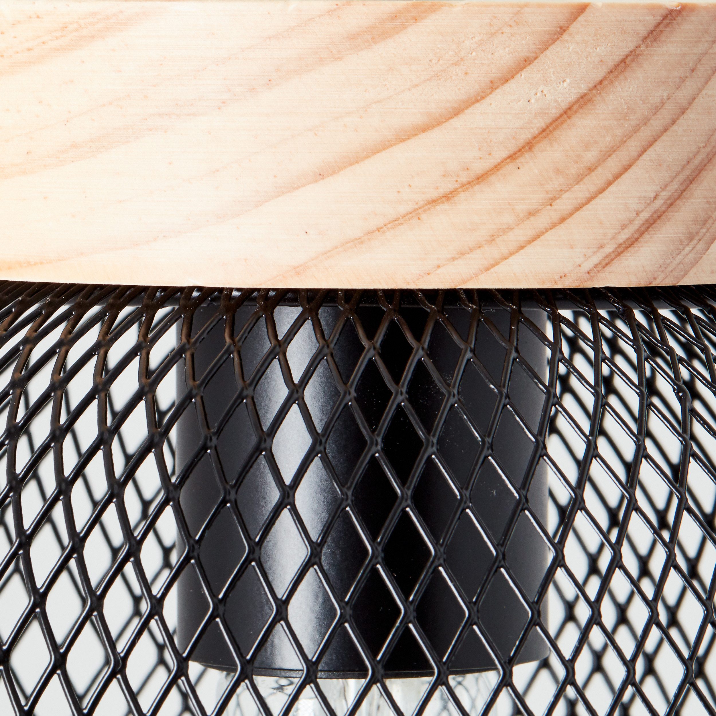 Brilliant Leuchten Wandlamp Giada Wandlamp, hoogte 26,5 cm, 1x E27, metaal/hout (1 stuk)