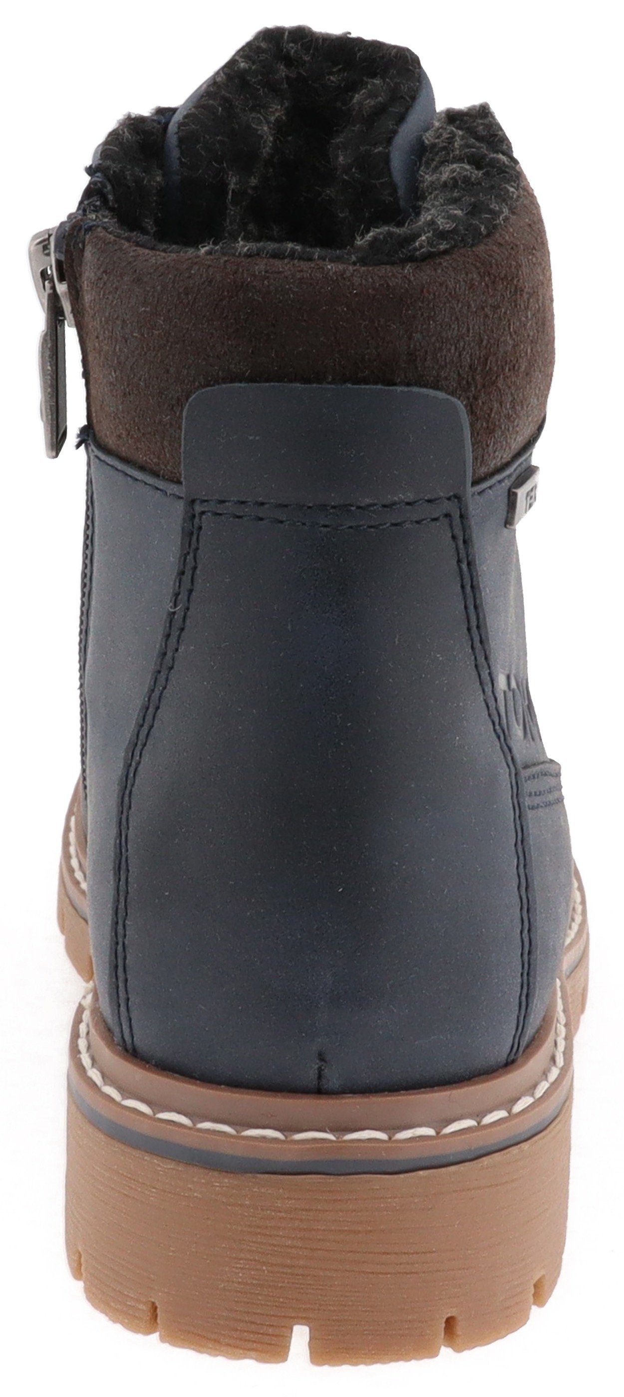 Tom Tailor Hoge veterschoenen met gepolsterde schacht, comfortabele breedte g
