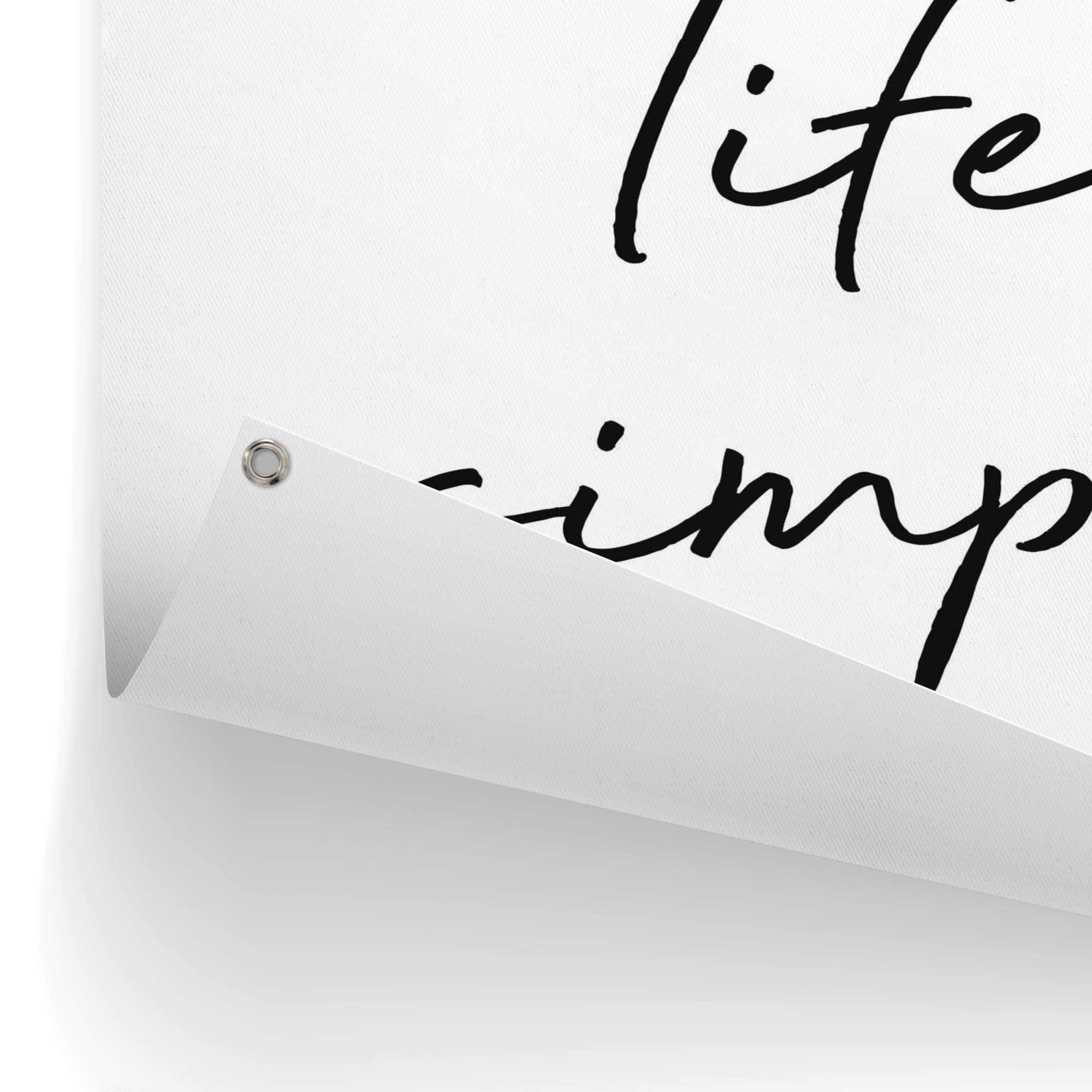 Reinders! Poster Keep life simple Outdoor voor tuin of balkon