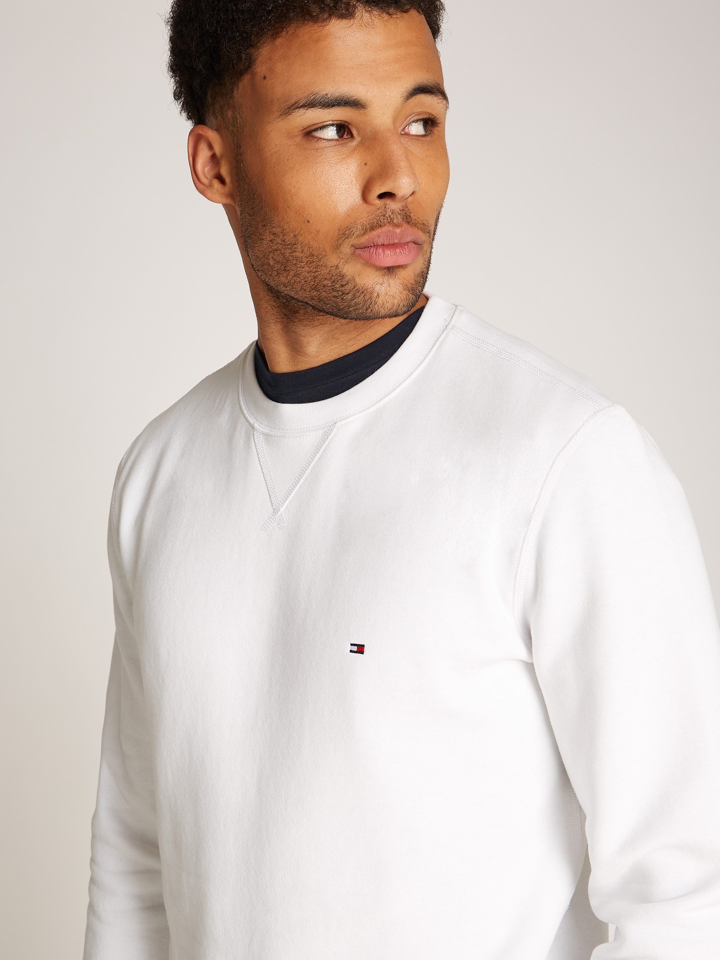 Tommy Hilfiger Sweatshirt ESSENTIAL FLEECE CREWNECK met logoborduursel