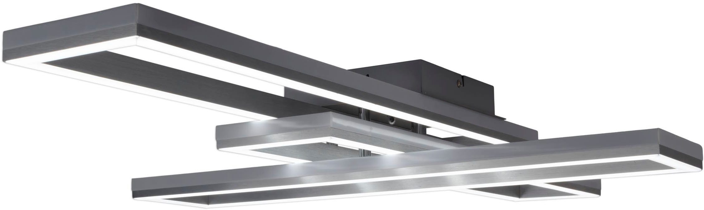näve Led-plafondlamp BANTRY CCT, RGB-backlight, dimbaar, geheugen, tijdschakelaar, nachtlicht (1 stuk)