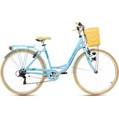 ks cycling citybike cantaloupe blauw