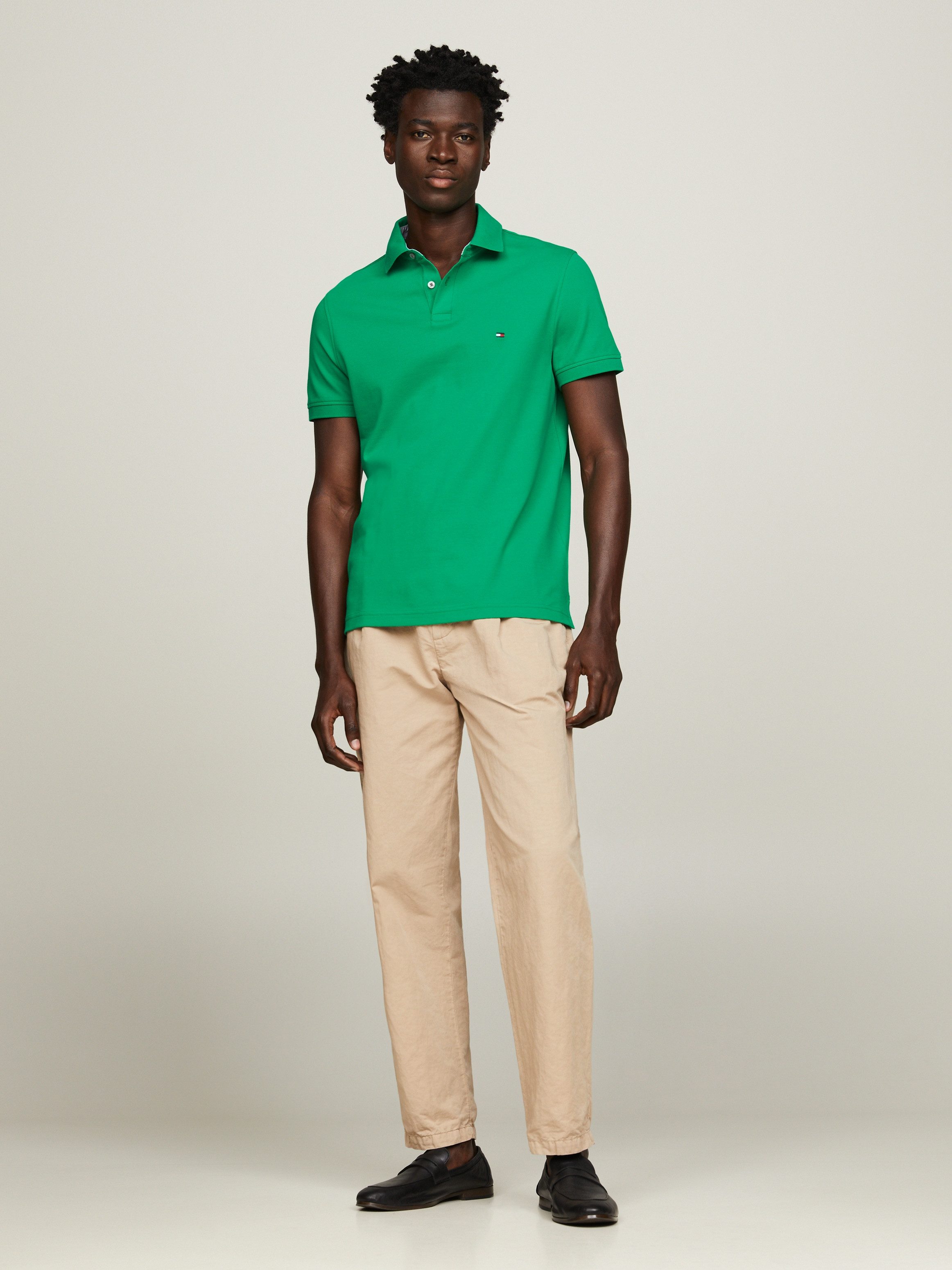 Tommy Hilfiger Poloshirt met tommy hilfiger contraststrepen in de kraag