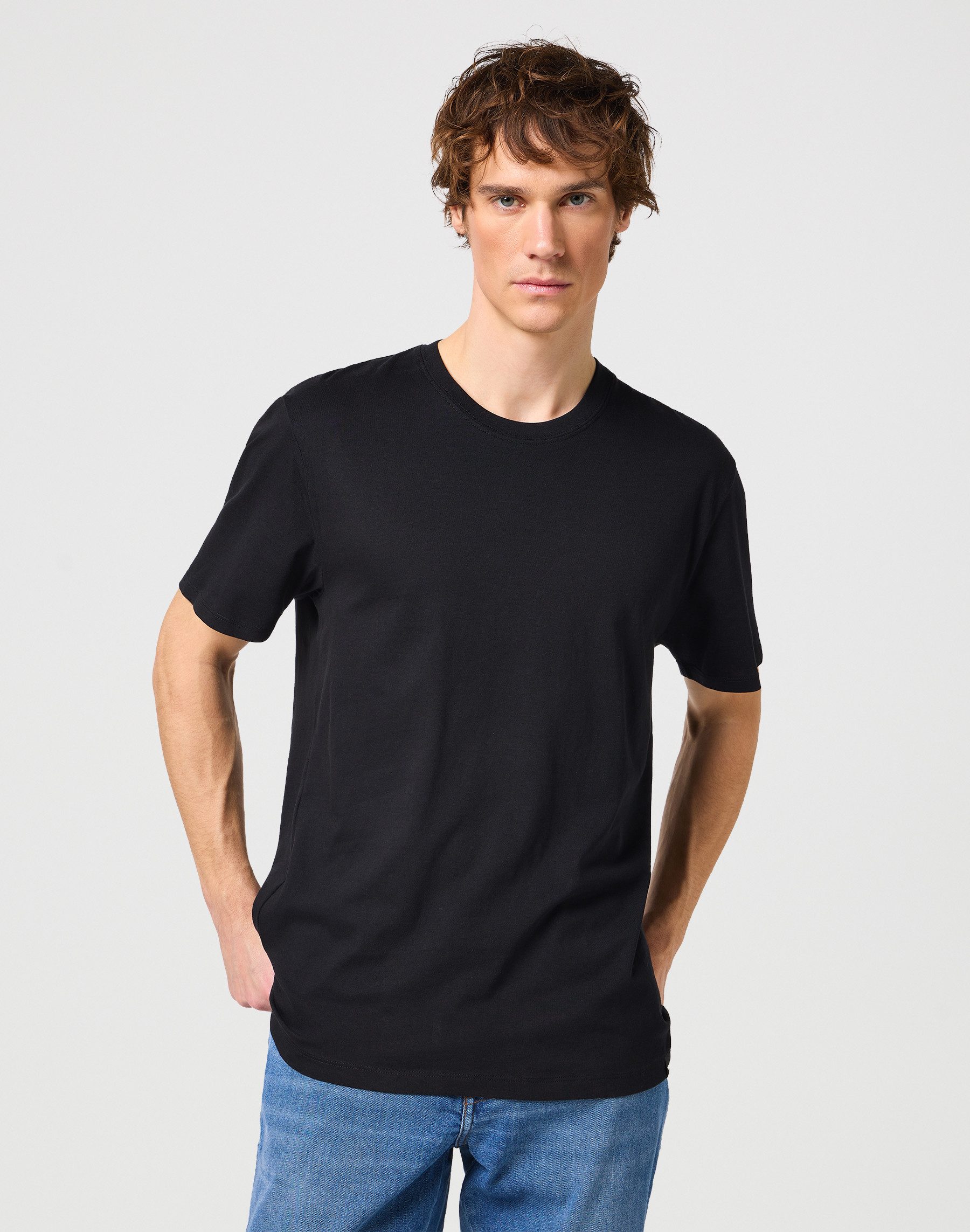 Wrangler Shirt met ronde hals (set, 2-delig)