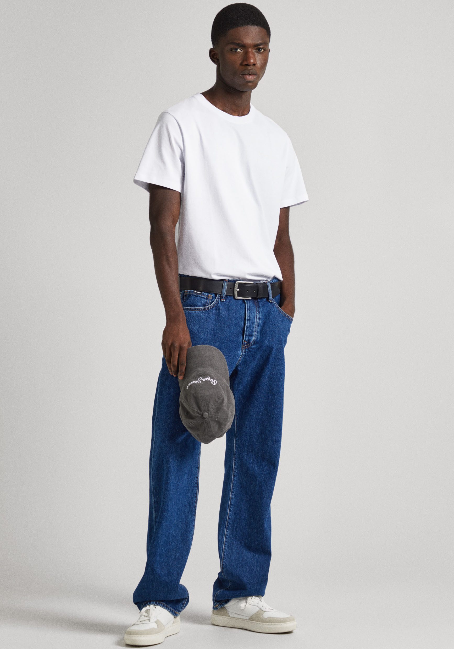 Pepe Jeans T-shirt Connor met geborduurd logo op borsthoogte