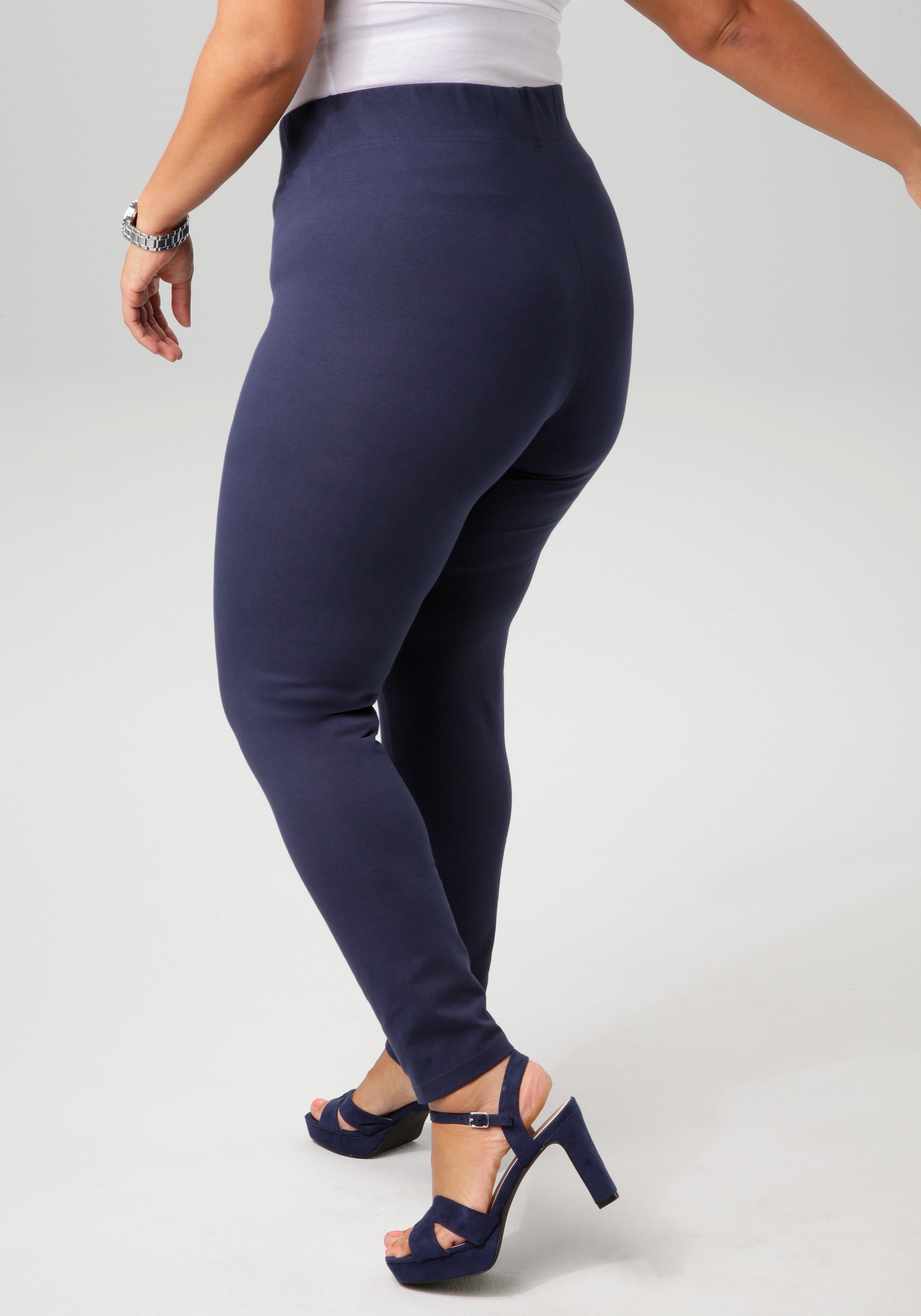 Aniston PLUS Legging van elastische single jersey-kwaliteit - nieuwe collectie
