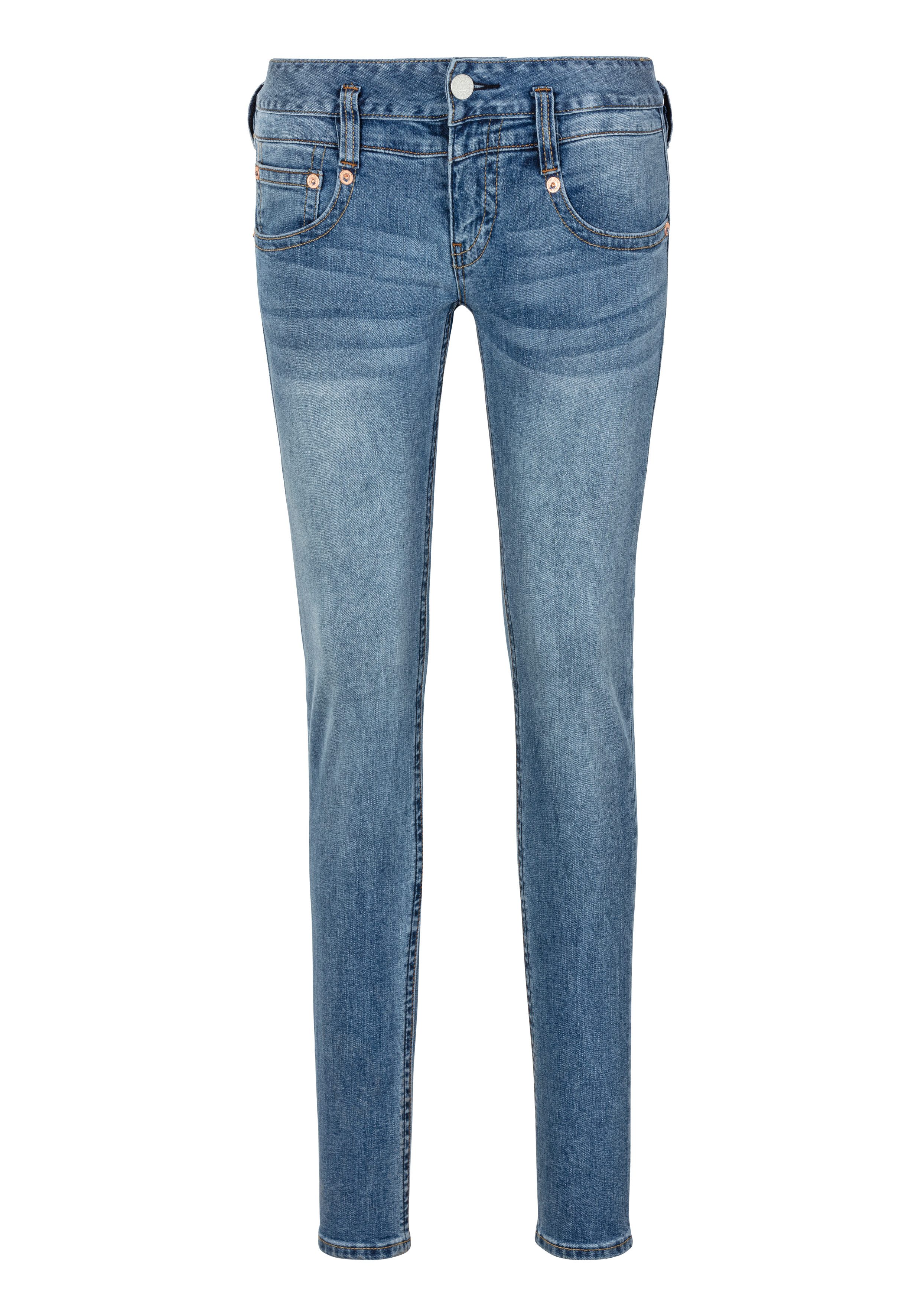 Herrlicher Slim fit jeans PITCH SLIM ORGANIC DENIM met asymmetrische zakken achter