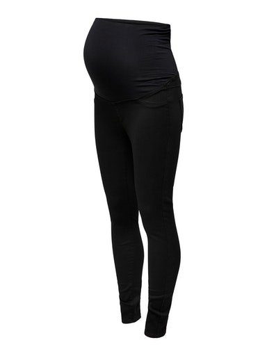 ONLY MATERNITY Zwangerschapsjeans OLMRAIN REG SK JEGGING BLACK DNM NOOS