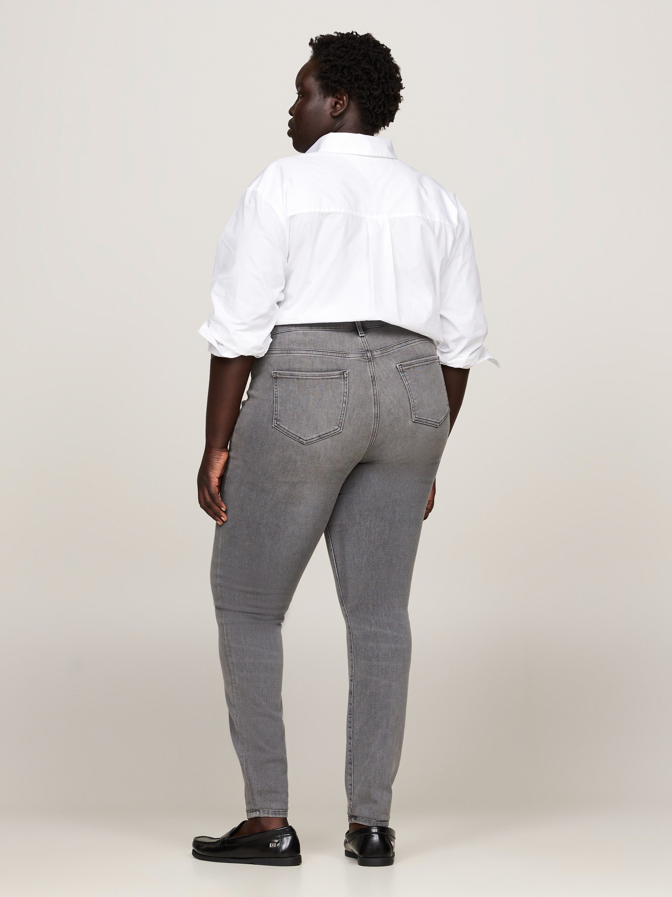 Tommy Hilfiger Curve Skinny fit jeans CRV HARLEM U SKINNY HW Grote maten in stoned washed look