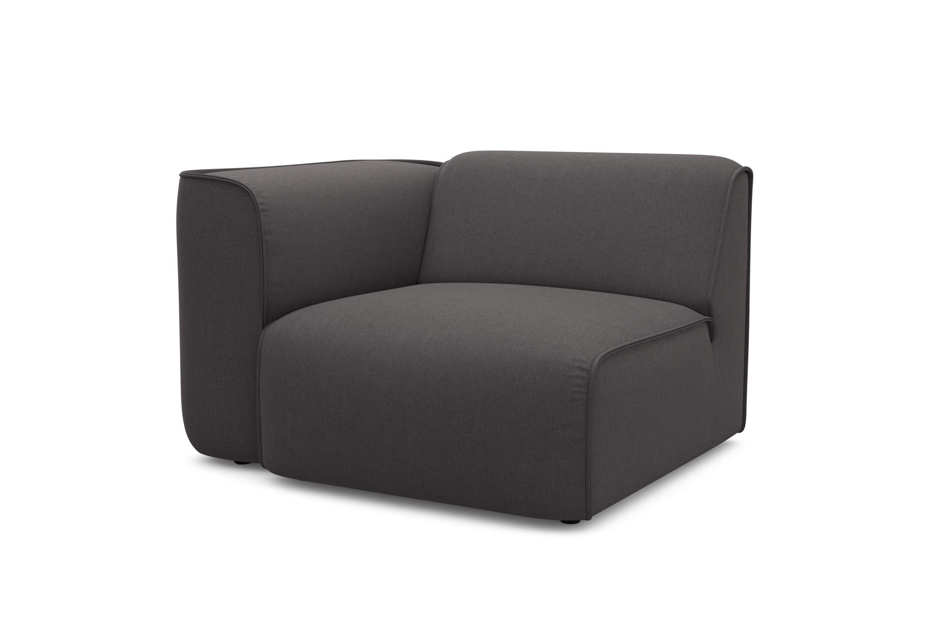 RAUM.ID Fauteuil Merid sofa-hoekelement, afmetingen B/D/H: 109/97/46 cm als module of apart te gebruiken, voor individuele samenstelling