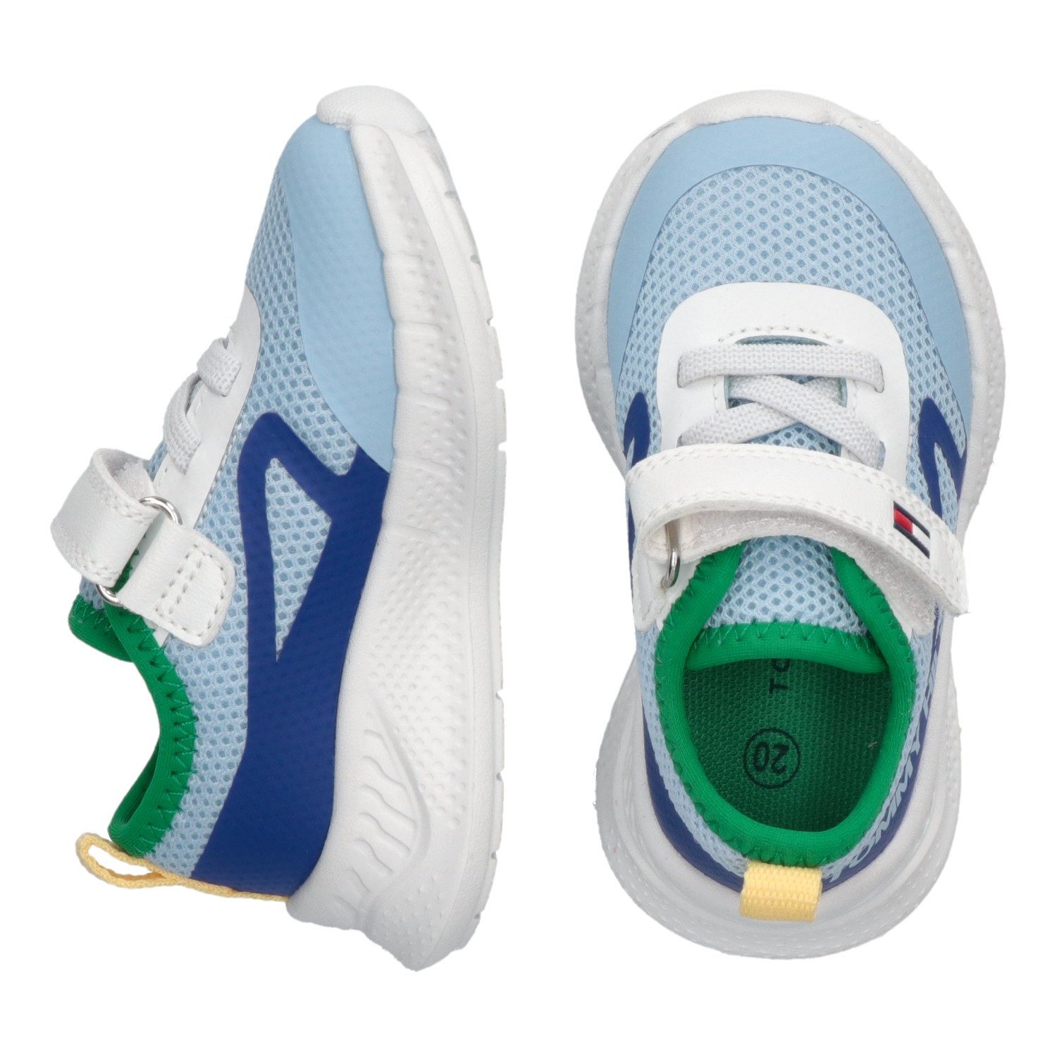 Tommy Hilfiger Sneakers , slip-on sneakers, klittenbandschoen met grote logo-opdruk