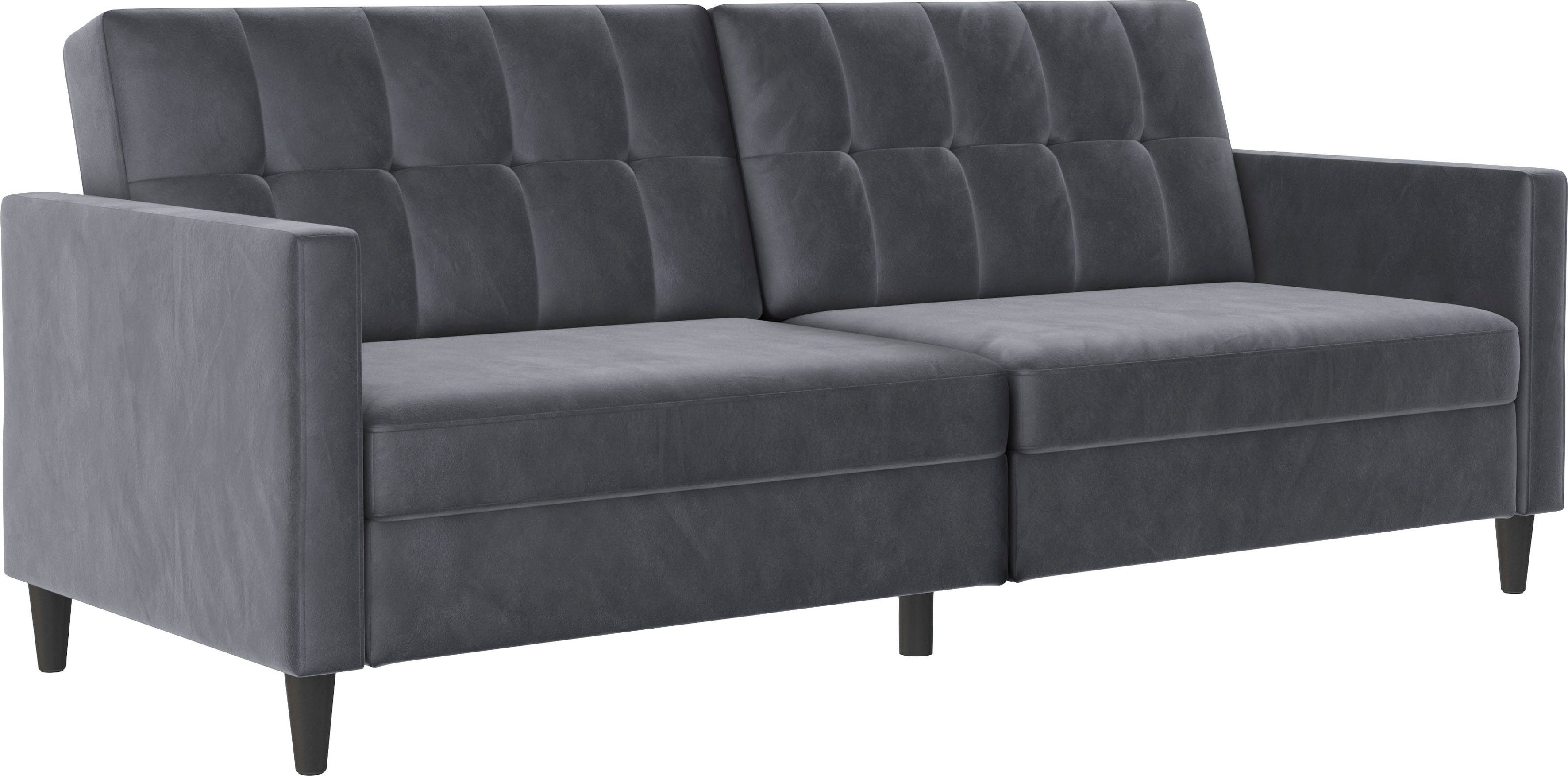 Dorel Home 3-zitsbank Hartford II Slaapfunctie, rugleuning 2-delig, 3-voudig verstelbaar, zithoogte 43 cm