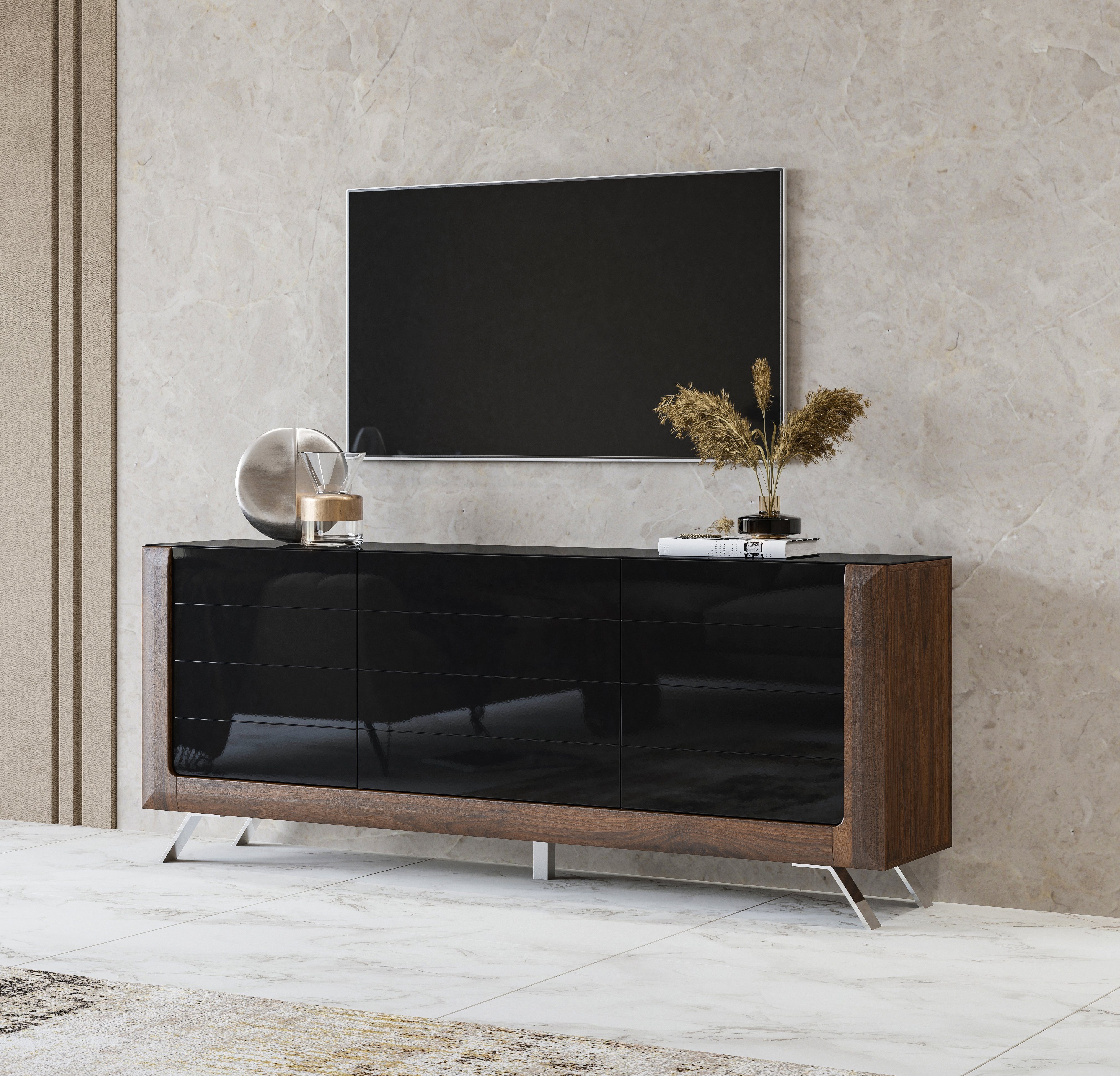 Leonique Dressoir Kasai Breedte 199 cm, met 3 deuren